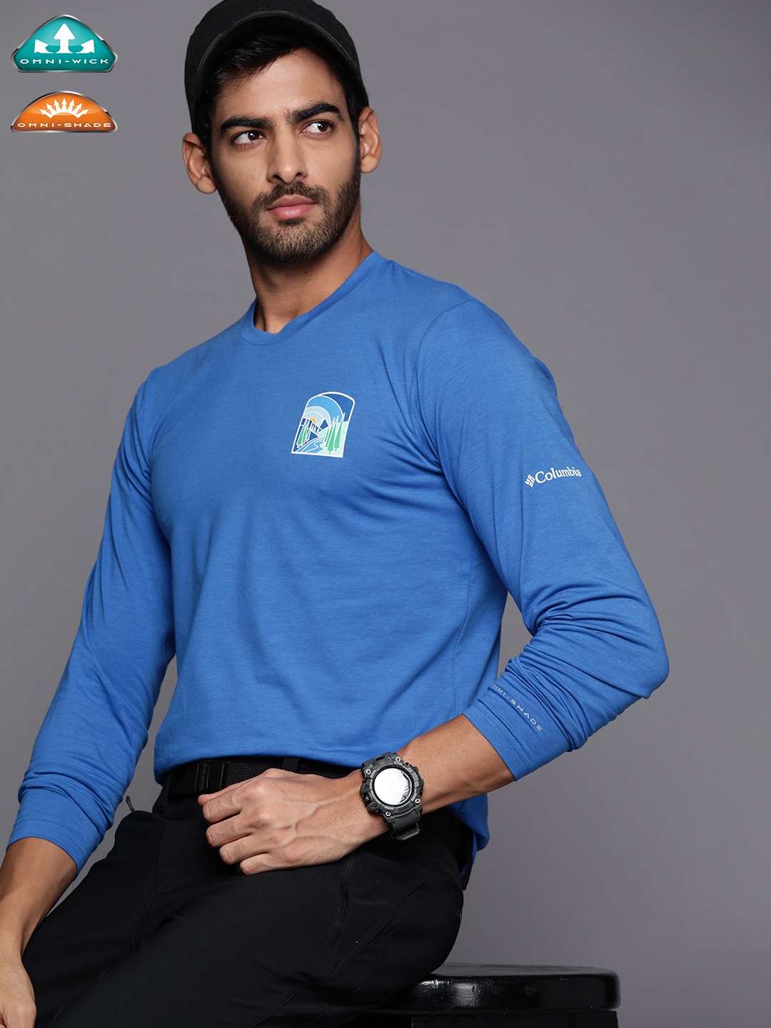 

Columbia Men Blue UPF50 T-shirt