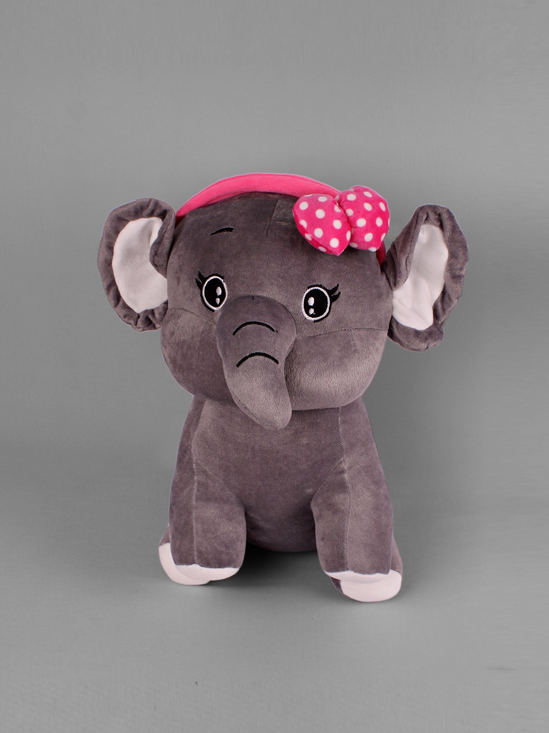 

DukieKooky Unisex Kids Grey & Pink Elephant Soft Toy