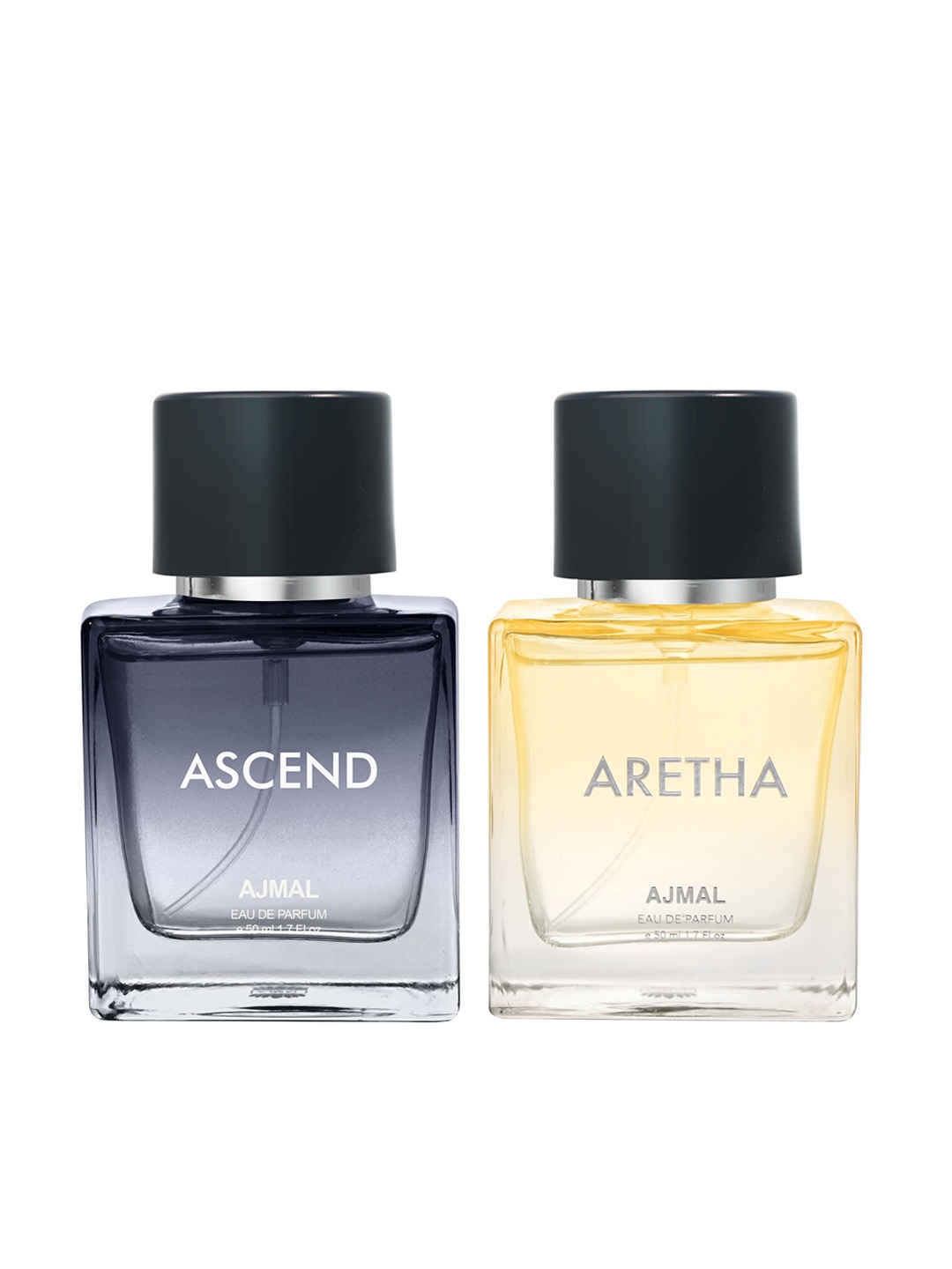 Ajmal Set of 2 Eau de Parfums - Ascend + Aretha - 50ml each, Black