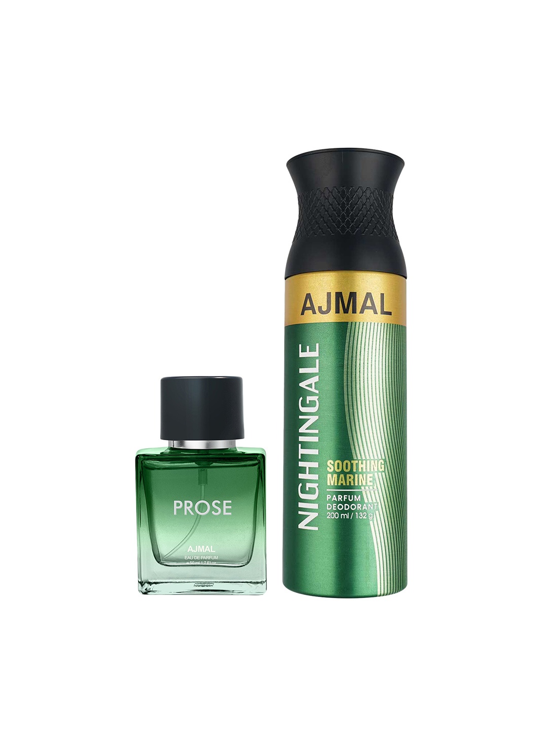 

Ajmal Set of Prose Eau de Parfum 50ml & Nightingale Deodorant 200ml, Green