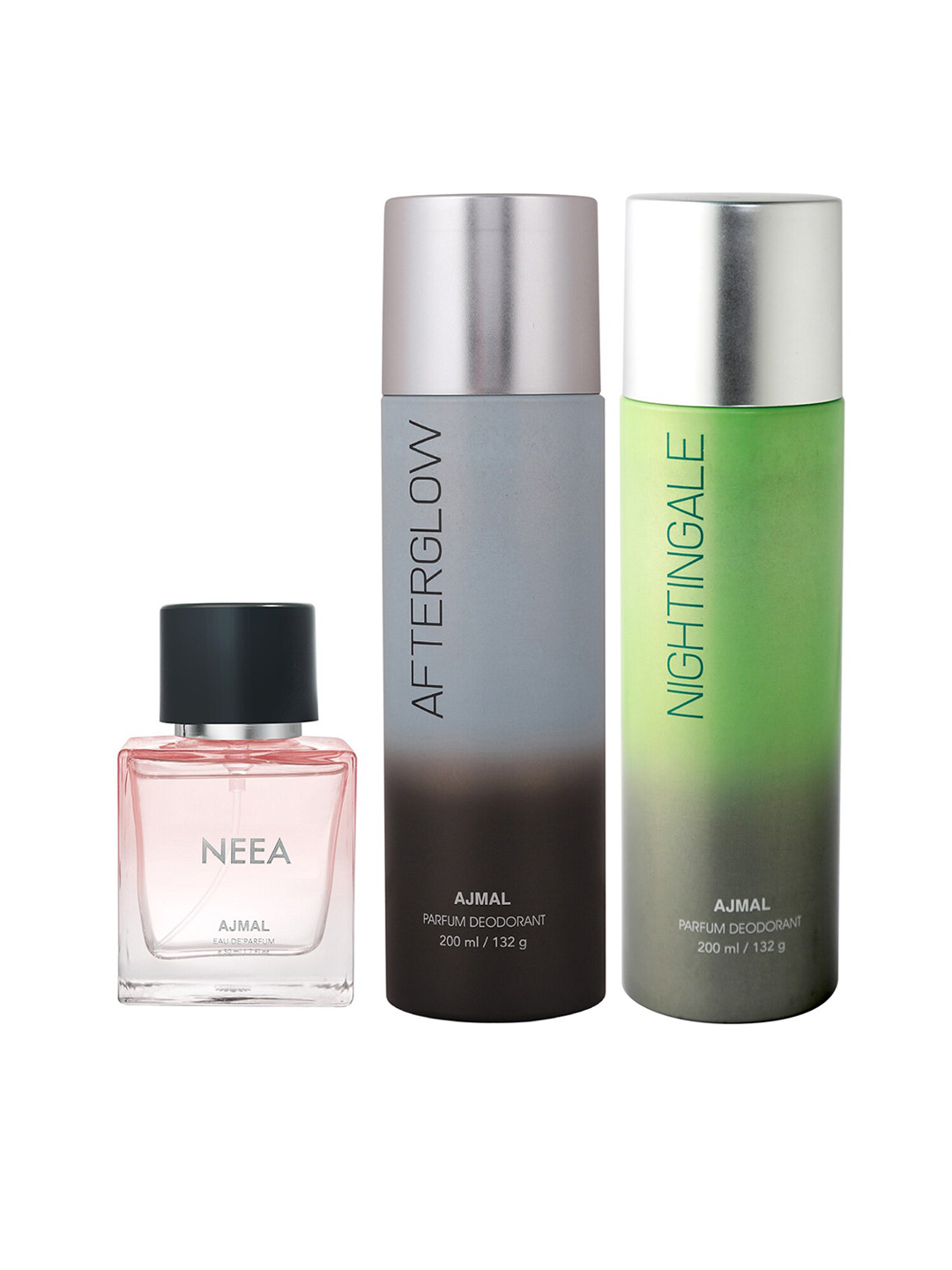 

Ajmal Prose Eau de Parfum 50ml with Magnetize & Captivate Deodorant 200ml each, Pink