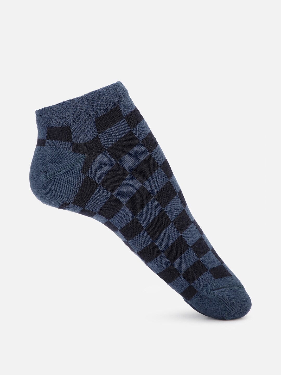 

FOREVER 21 Women Blue & Black Patterned Ankle Length Socks