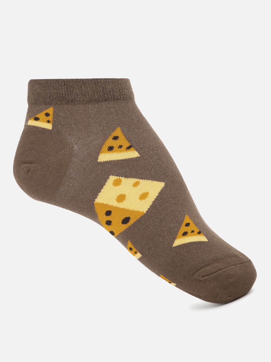 

FOREVER 21 Women Brown & Yellow Patterned Ankle-Length Socks