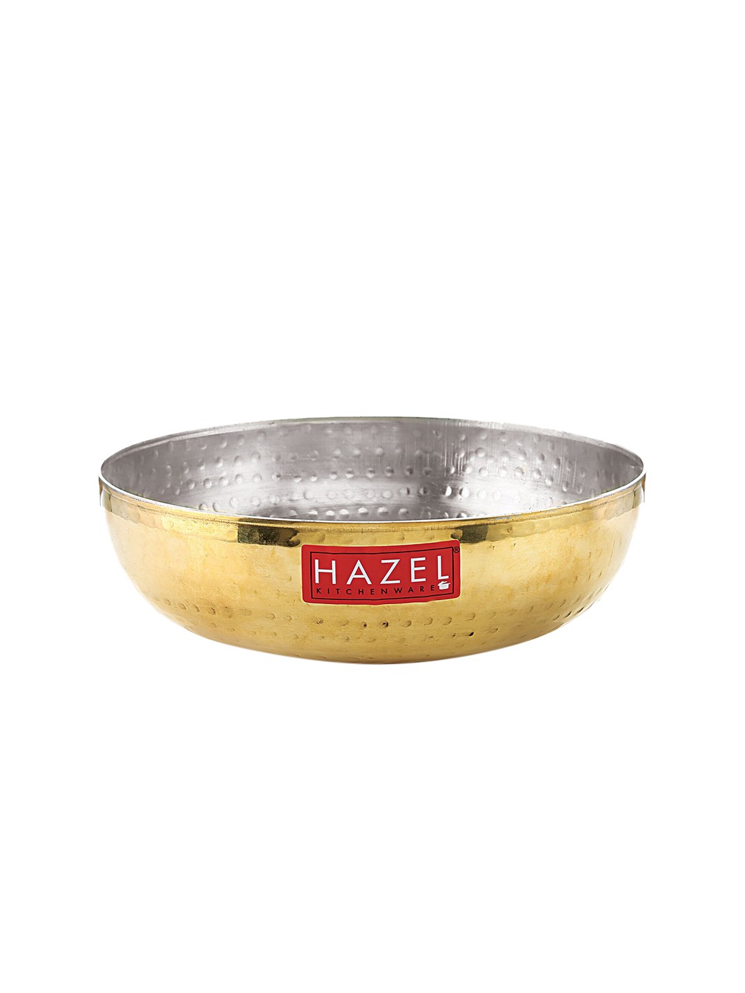 

HAZEL Gold-Toned Solid Non-stick Kadhai With Lid