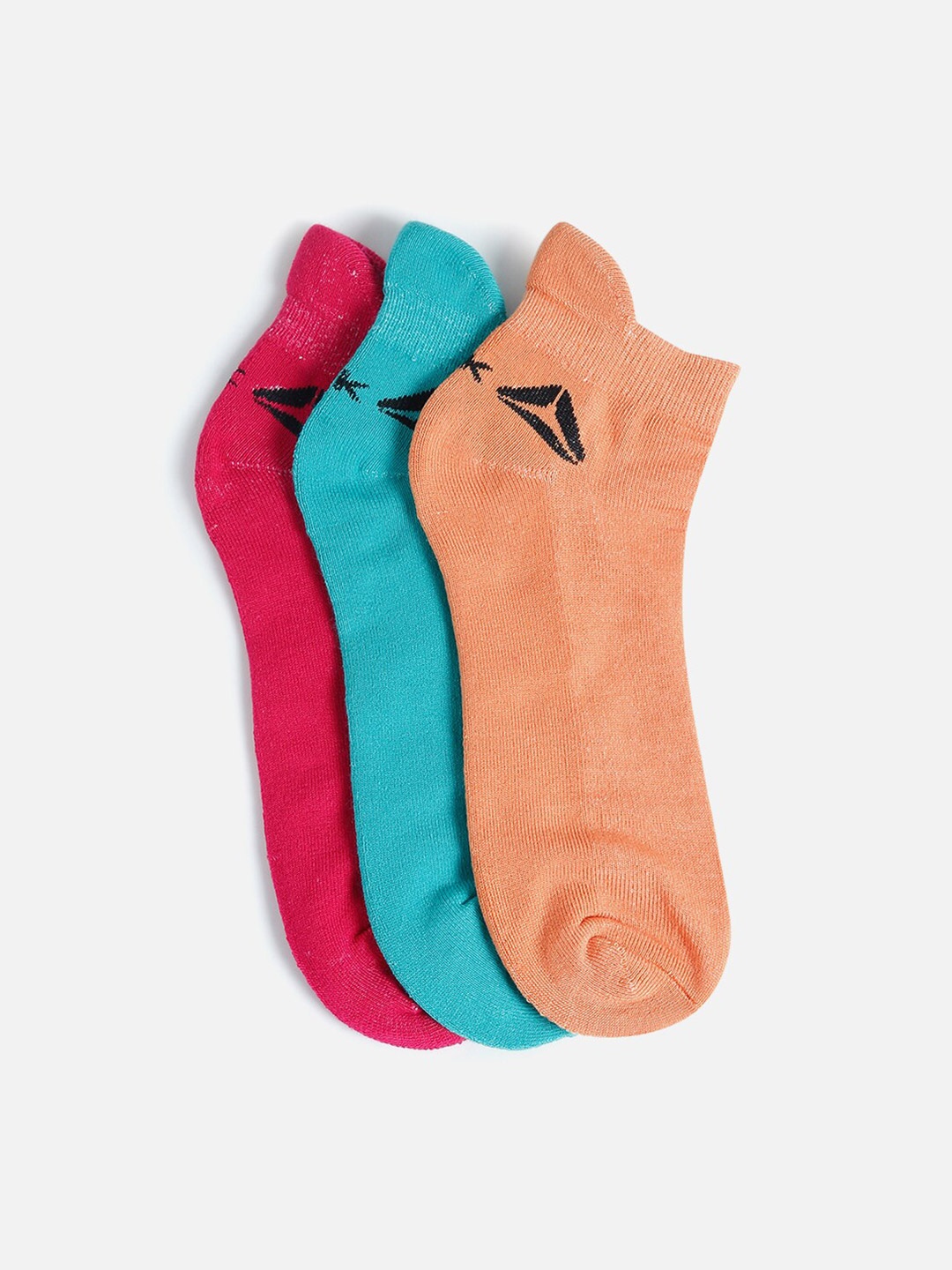 

Reebok Women Pack Of 3 Solid Ankle-Length Socks, Pink