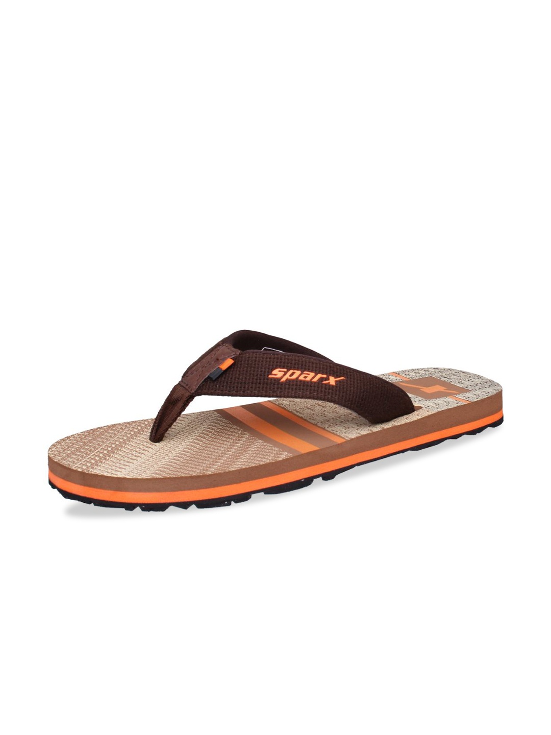 

Sparx Men Brown & Beige Printed Thong Flip-Flops