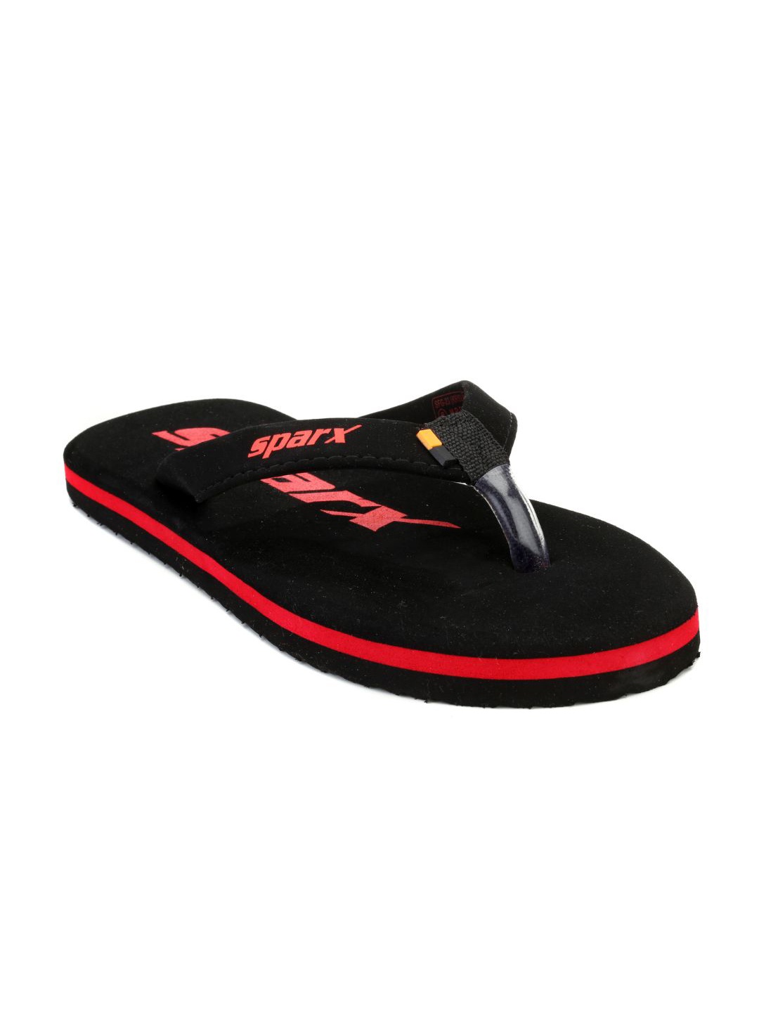 

Sparx Men Black & Red Printed Thong Flip-Flops
