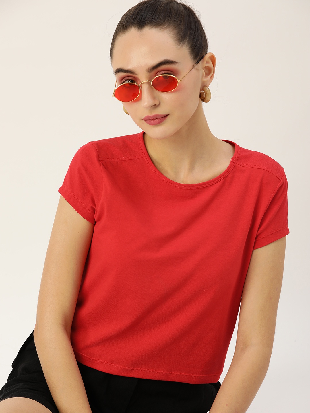 

DressBerry Women Red T-shirt