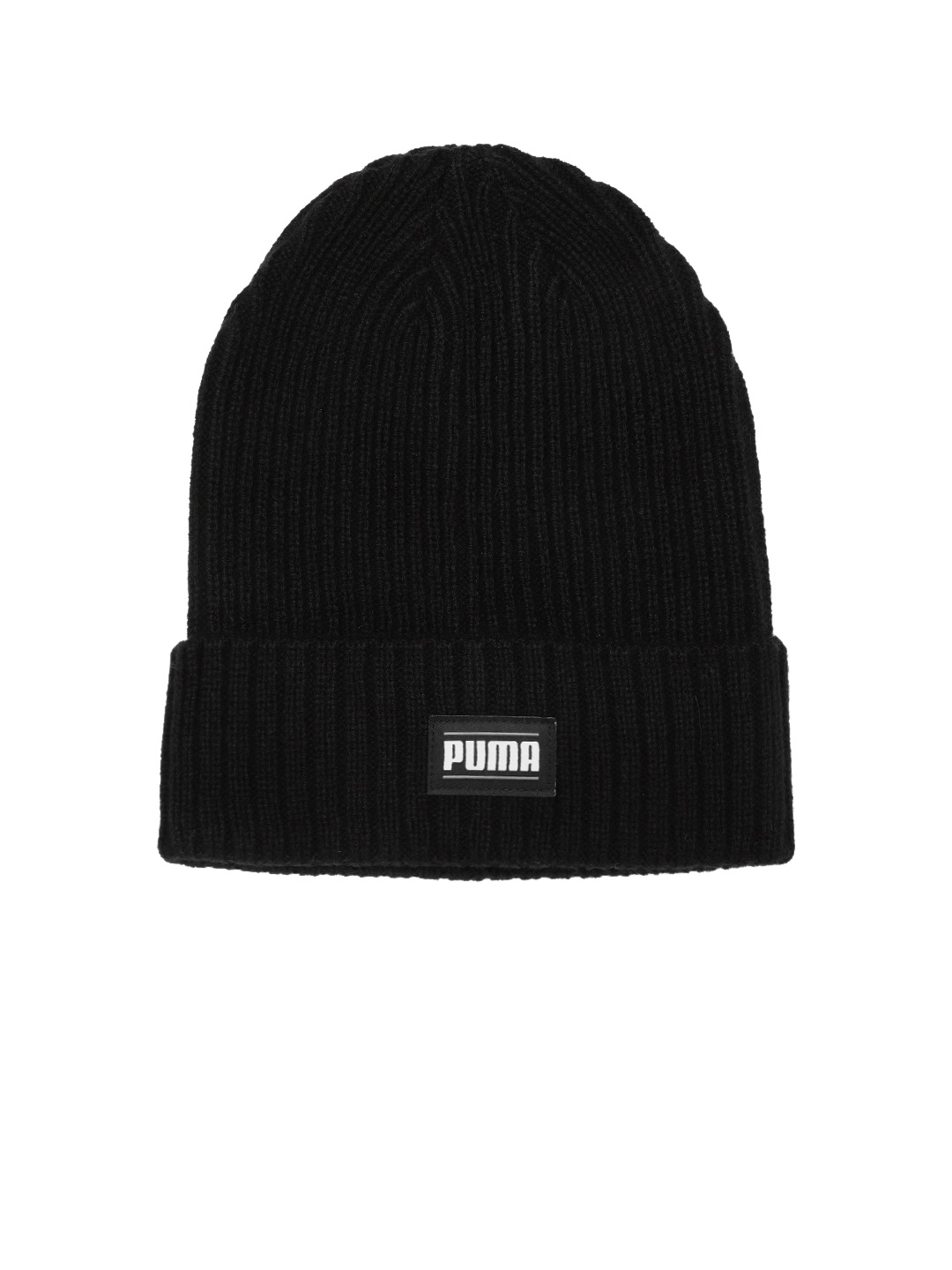 

Puma Unisex Black Ribbed Classic Cuff Beanie