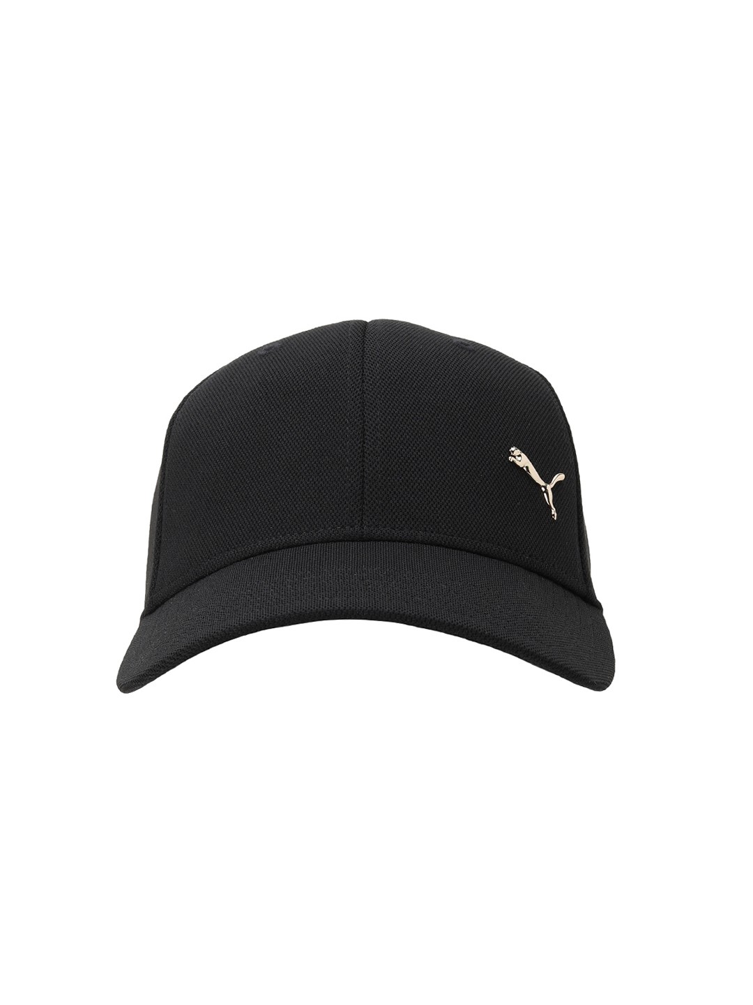 

Puma Unisex Gold-Toned Metal Cat Applique Baseball Cap, Black