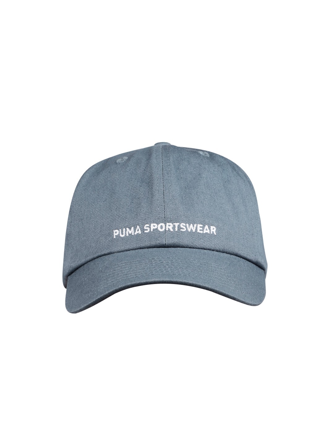 

Puma Unisex Blue & White Brand Logo Embroidered Snapback Cap