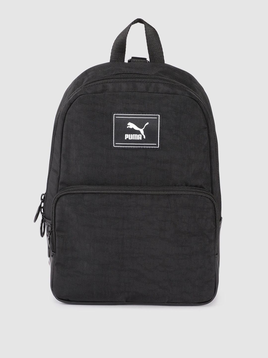 

Puma Women Black Textured Applique Prime Time Sling Backpack