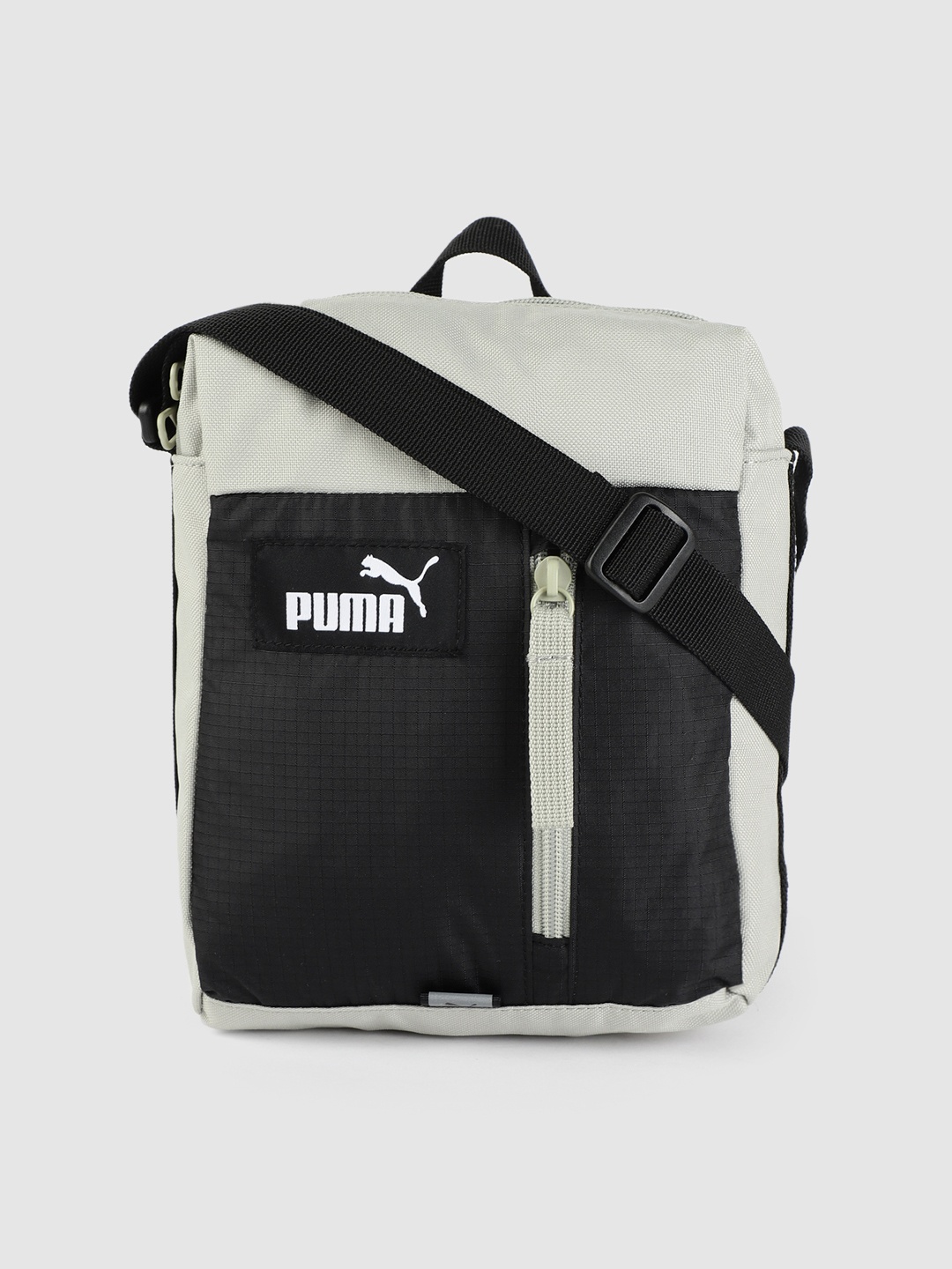 

Puma Unisex Sage Green & Black Colourblocked Evo Essential Portable Messenger Bag