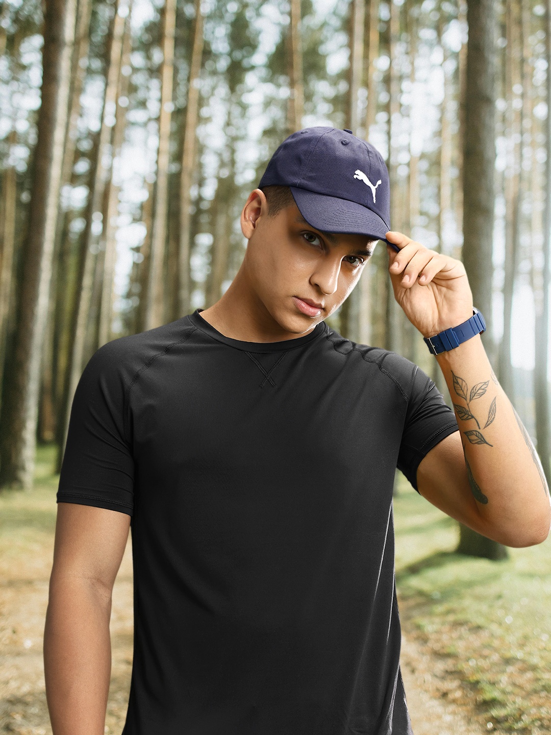 

Puma Unisex Navy Blue Ess Baseball Cap