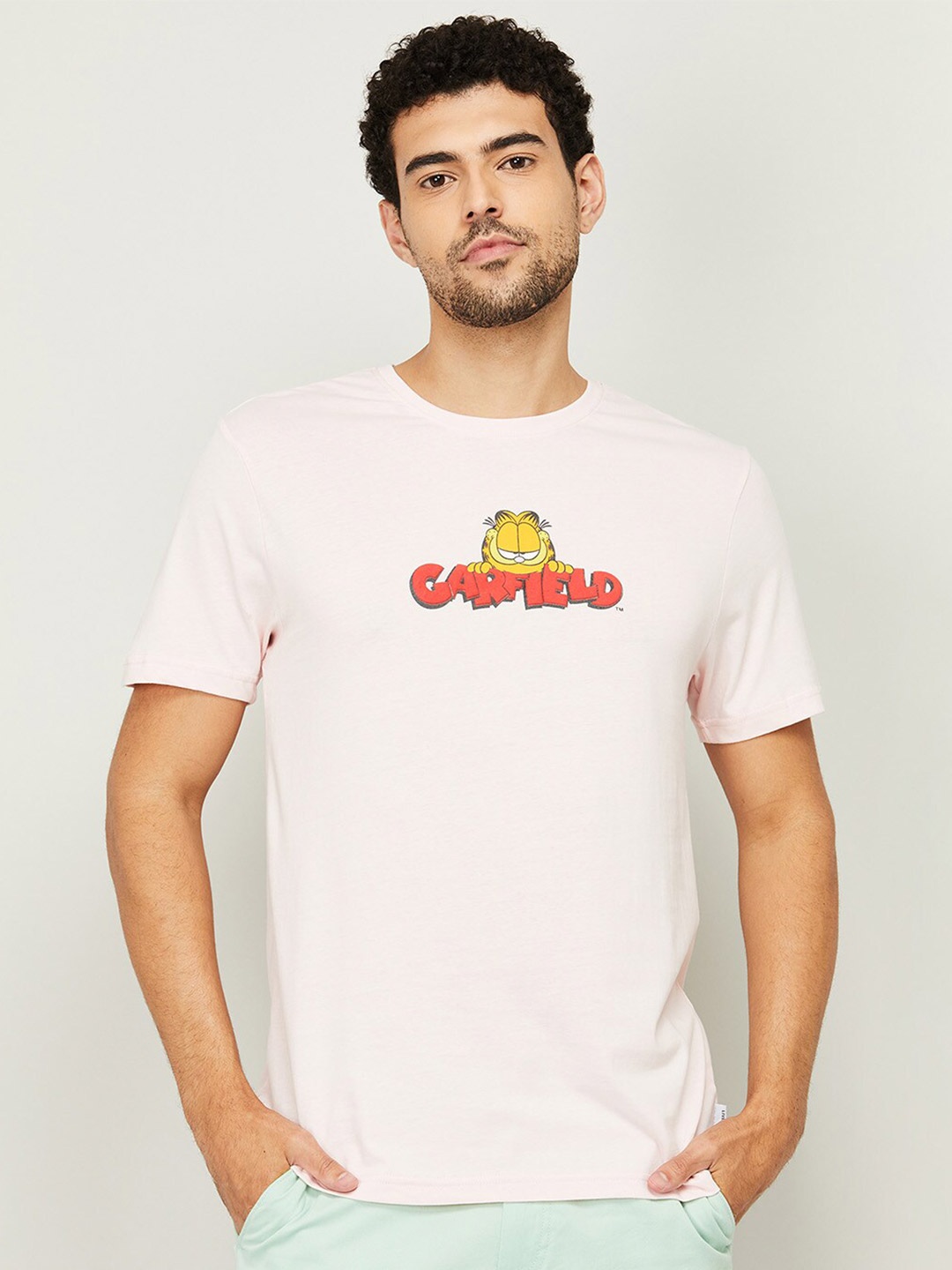 

Fame Forever by Lifestyle Men Pink Typography Printed T-shirt