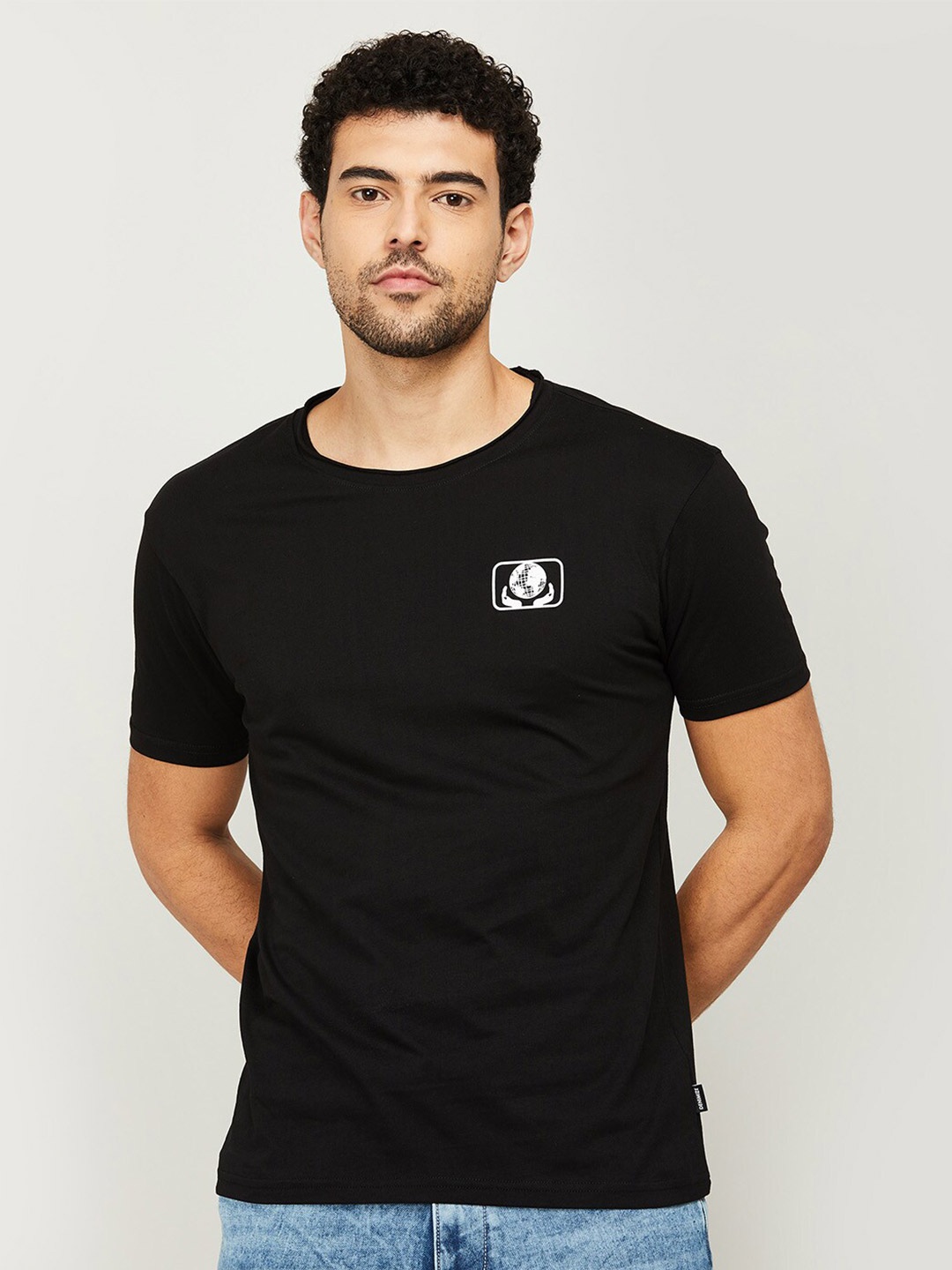 

Fame Forever by Lifestyle Men Black 100% Cotton T-shirt