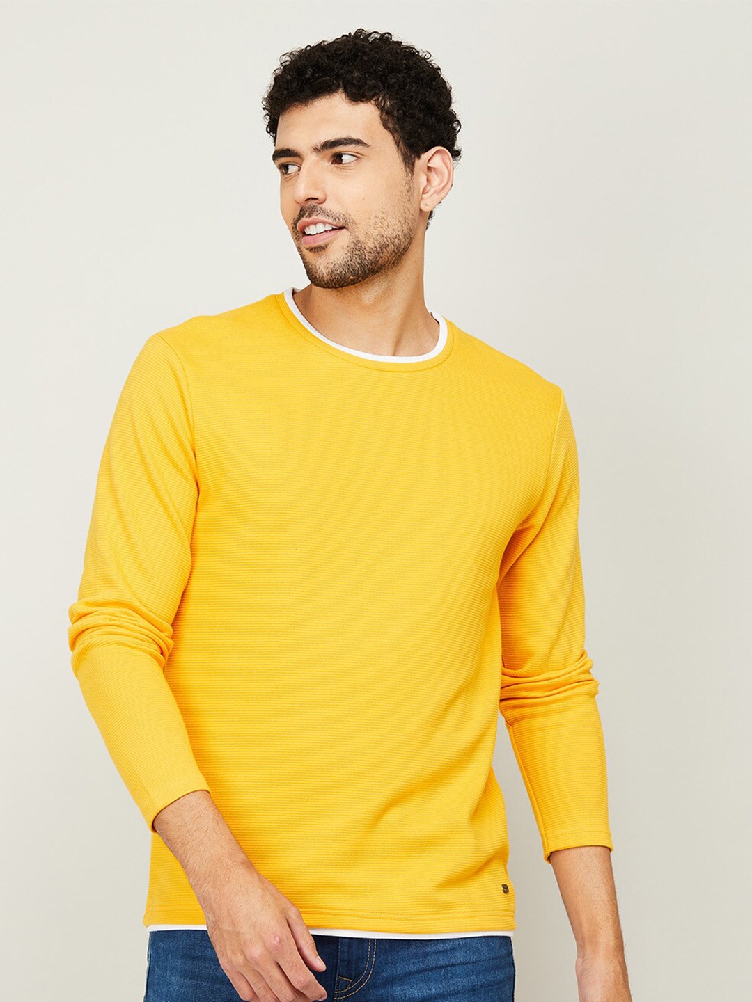 

Fame Forever by Lifestyle Men Yellow T-shirt