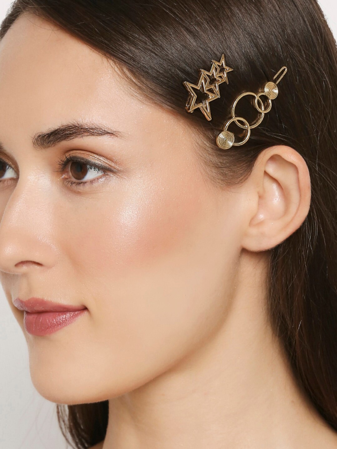 

OOMPH Women Gold-Toned Set of 2 Bumpit Hair Pin