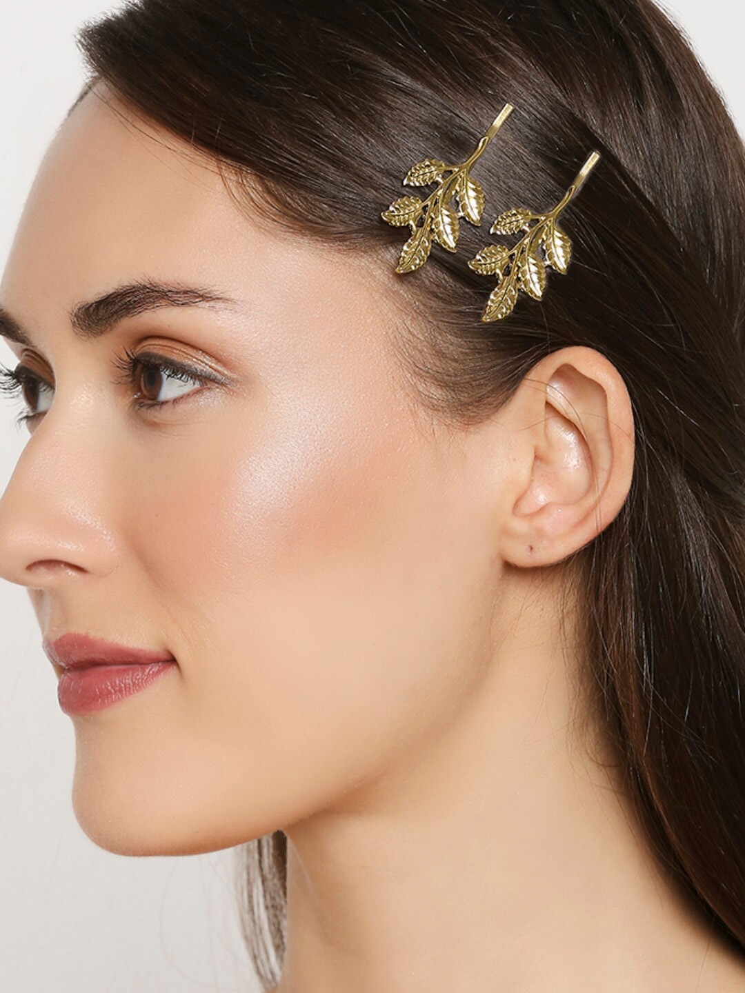 

OOMPH Women Gold-Toned Set of 2 Bumpit Hair Pin