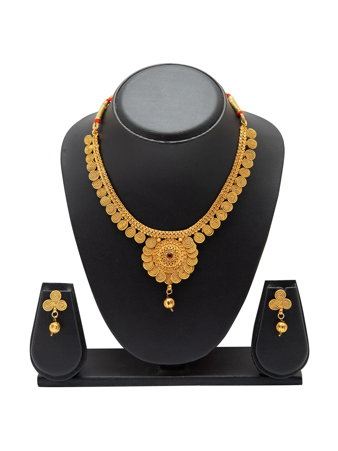 

Shining Jewel - By Shivansh Gold-Toned Brass Gold-Plated Necklace