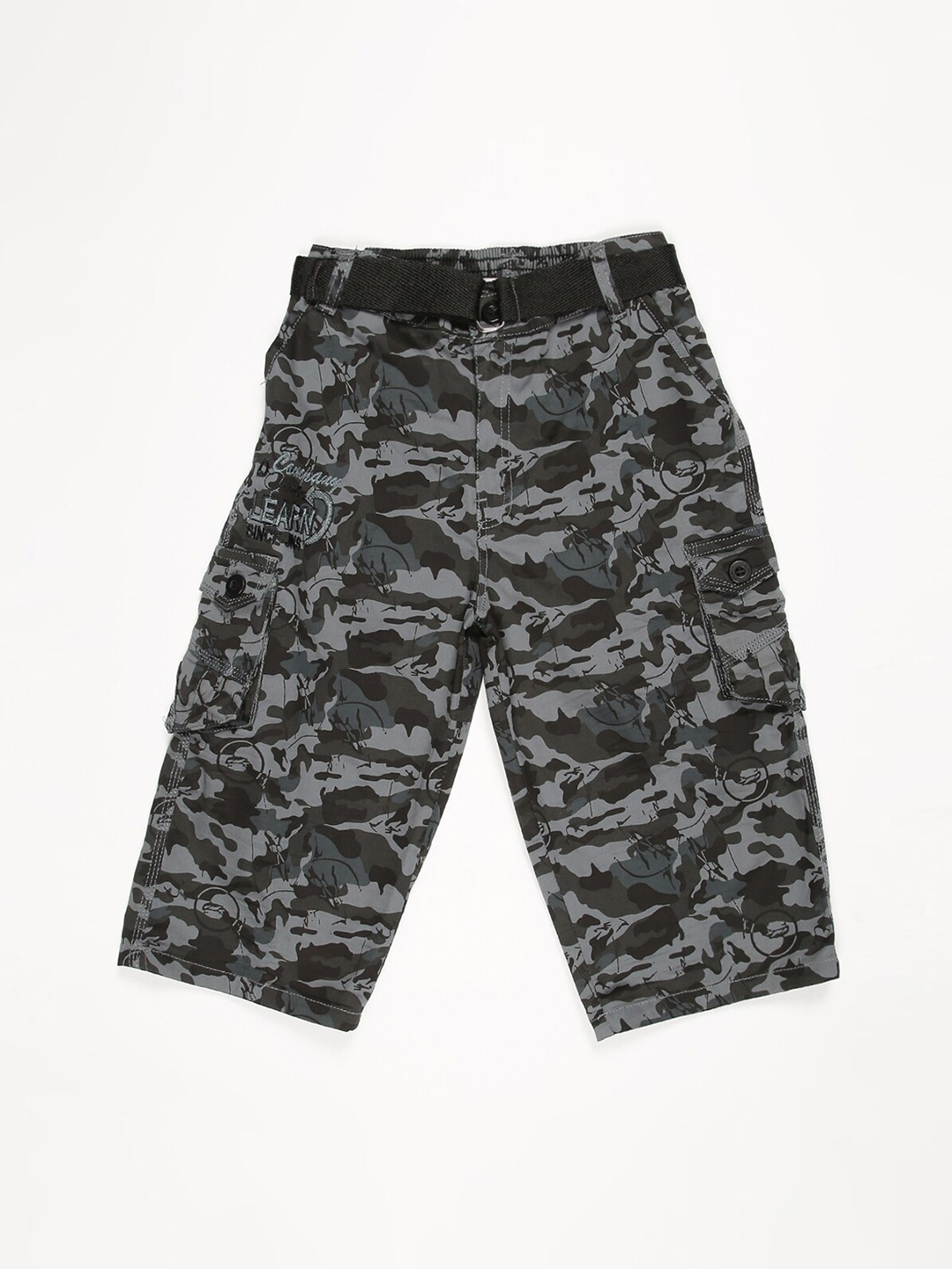

V2 Value & Variety Boys Grey Camouflage Printed Shorts