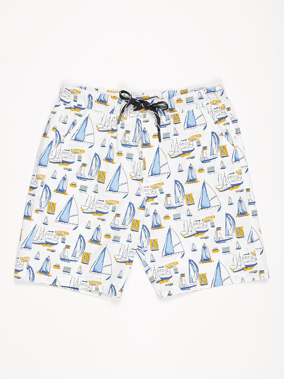 

V2 Value & Variety Boys White Printed Shorts