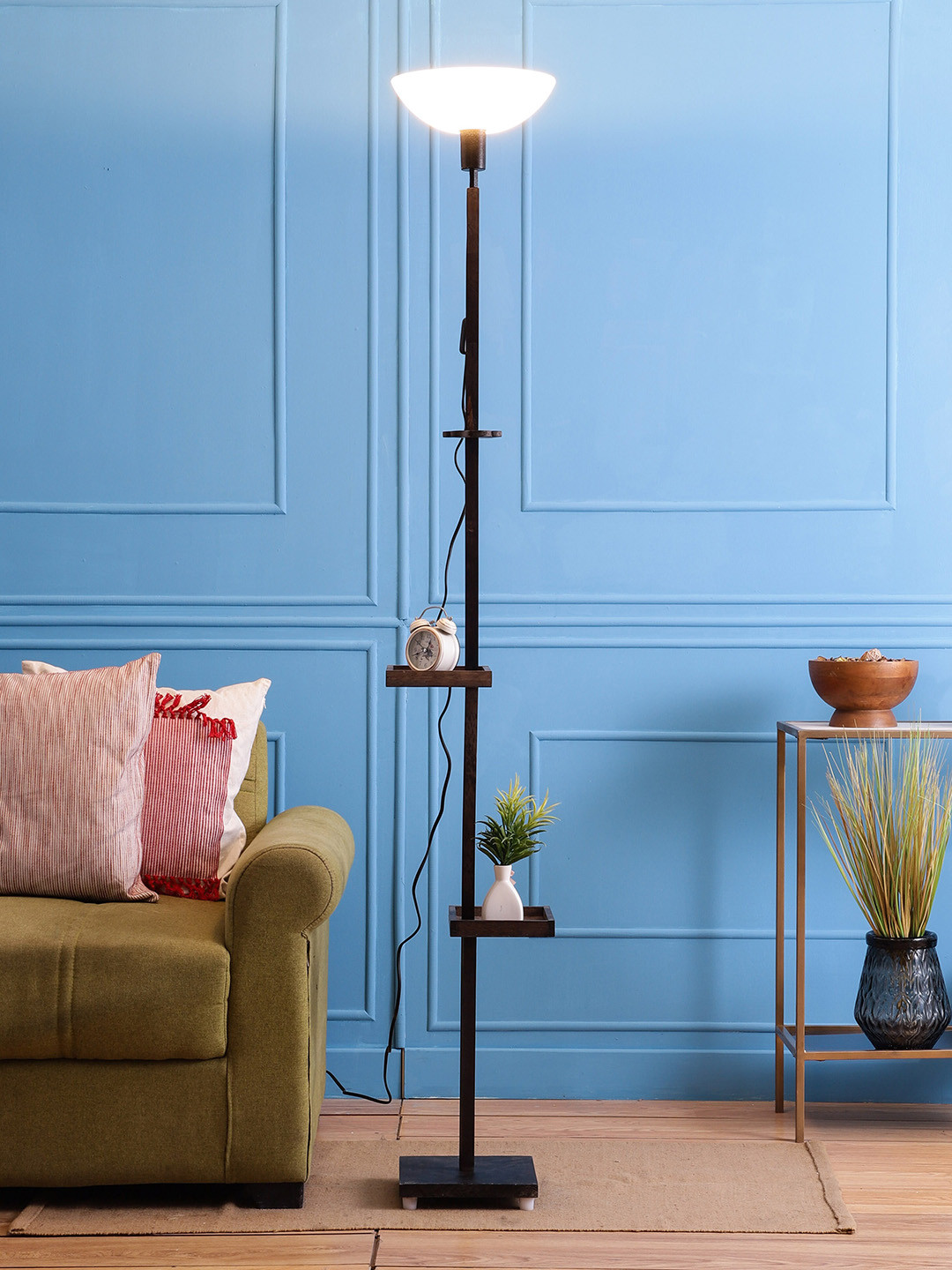 

SANDED EDGE Brown Solid Contemporary Floor Lamps