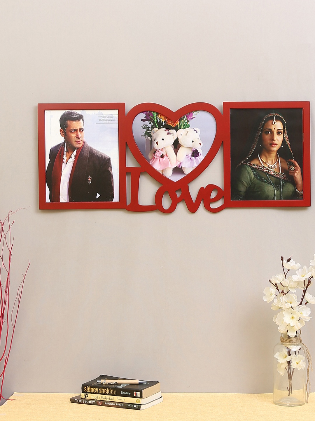 

Safal Maroon Wood 3 Picture Collage Photo Frame