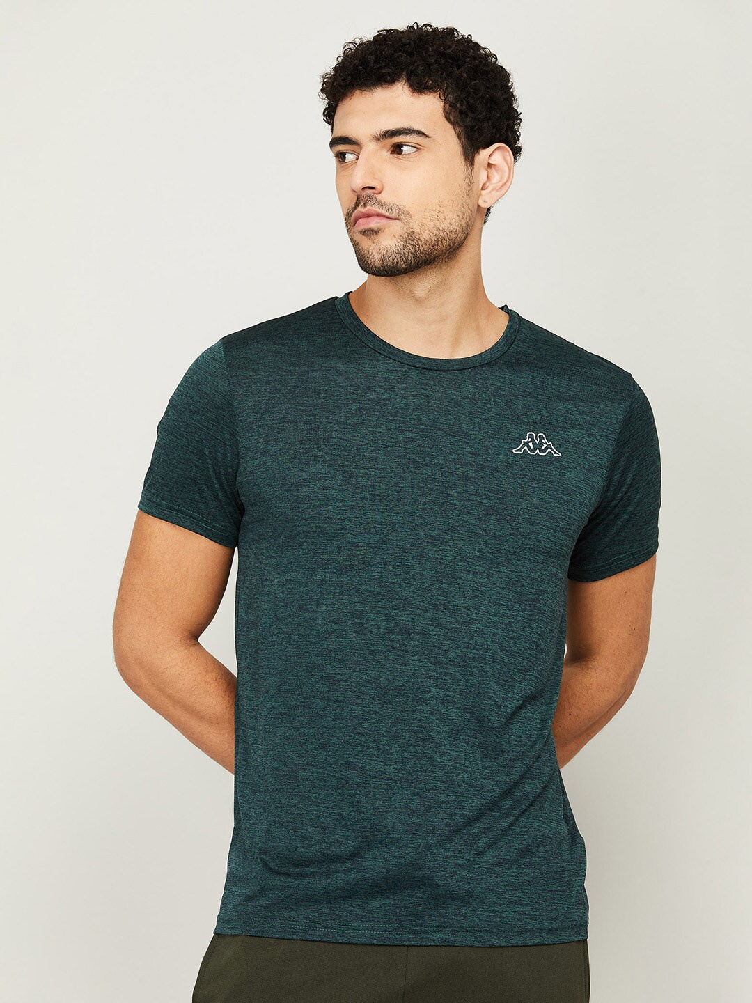 

Kappa Men Green Cotton Sports T-shirt