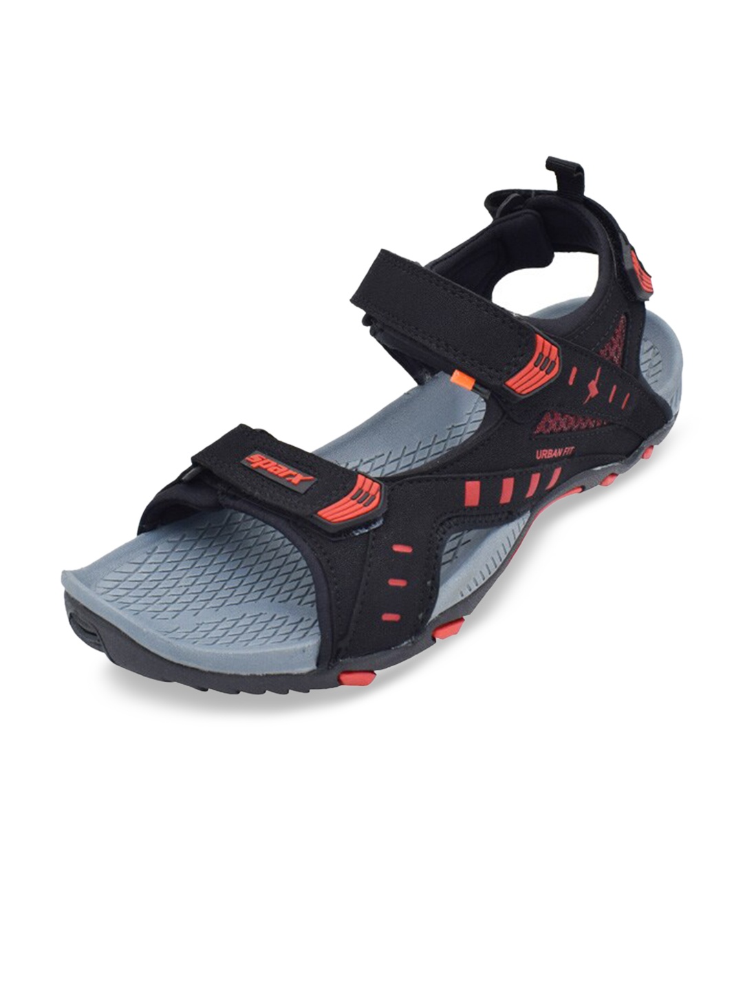 

Sparx Men Black & Grey Sports Sandals