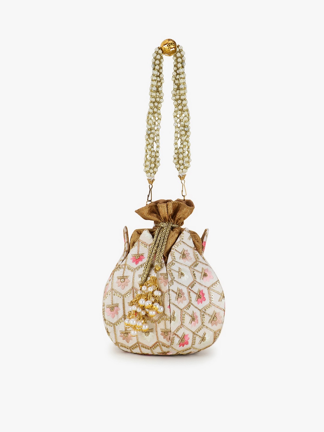 

Anekaant Women Cream Clutches