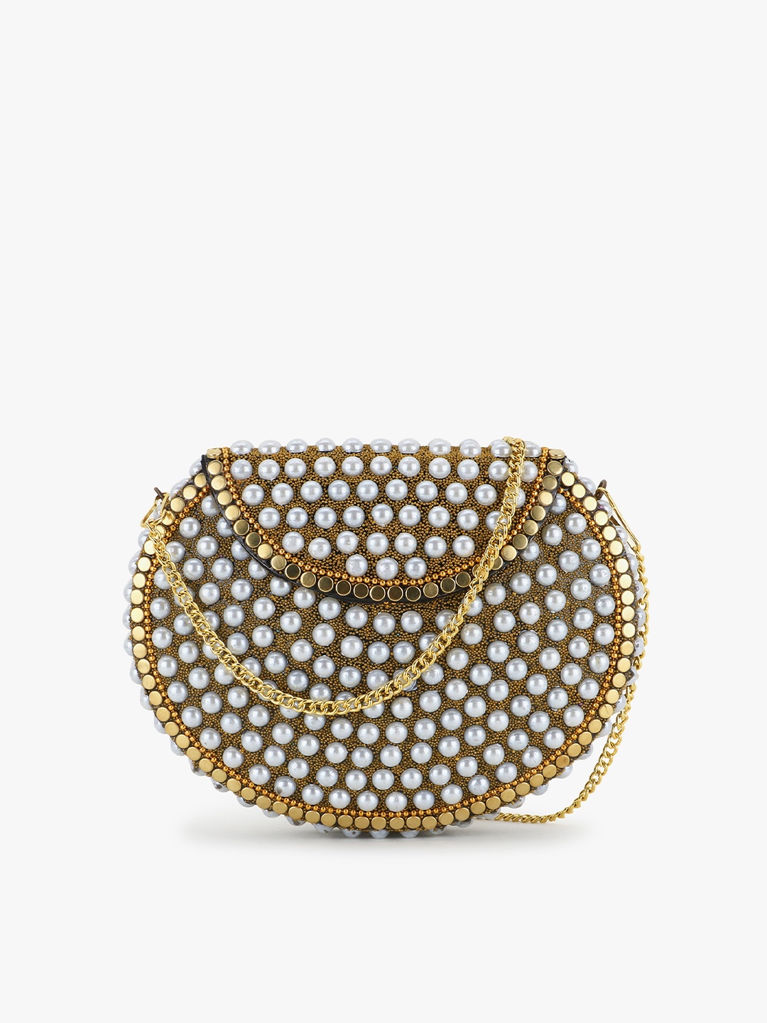 

Anekaant Women Gold Clutches