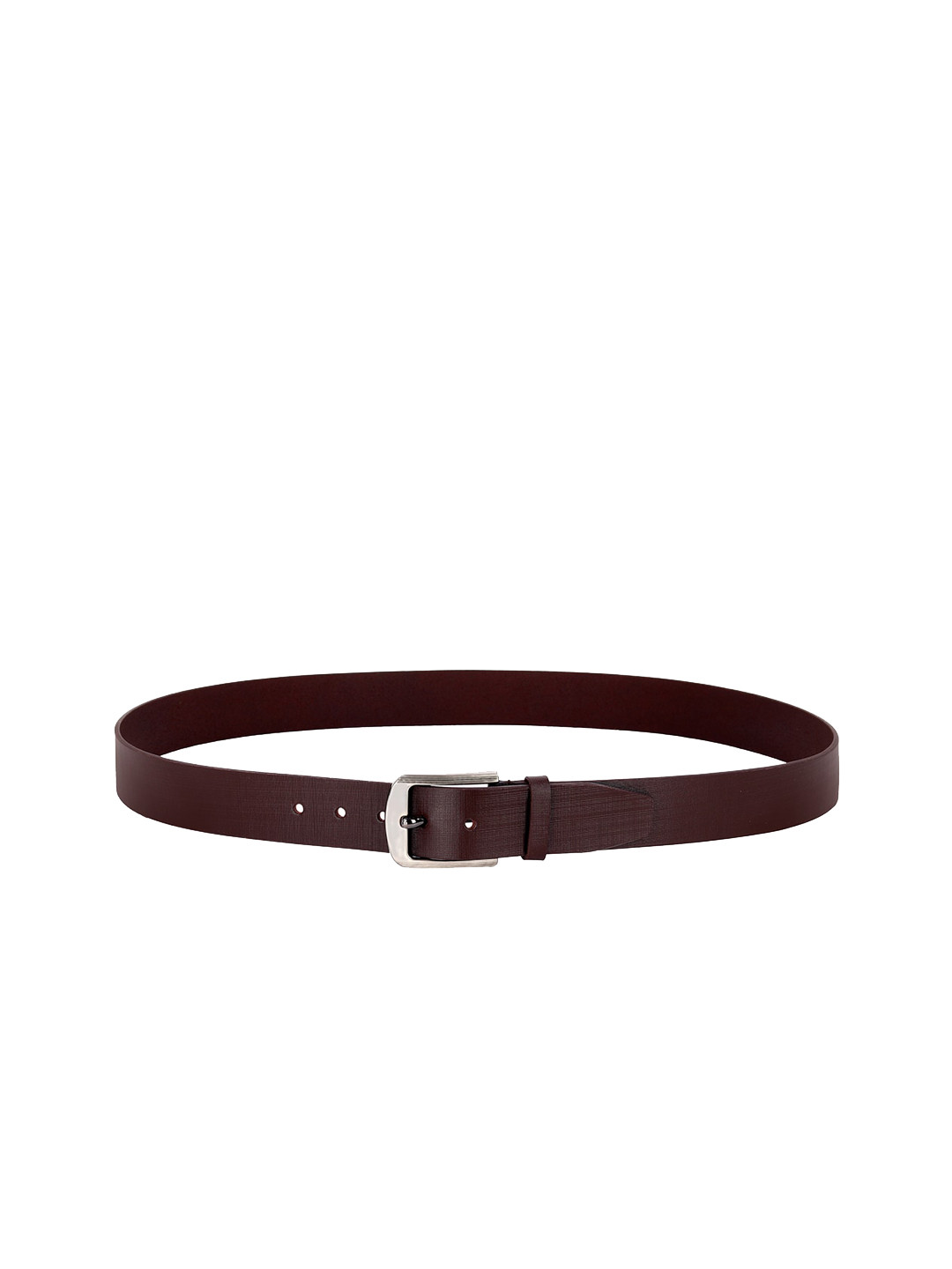 

Leather World Men Brown Leather Formal Belt