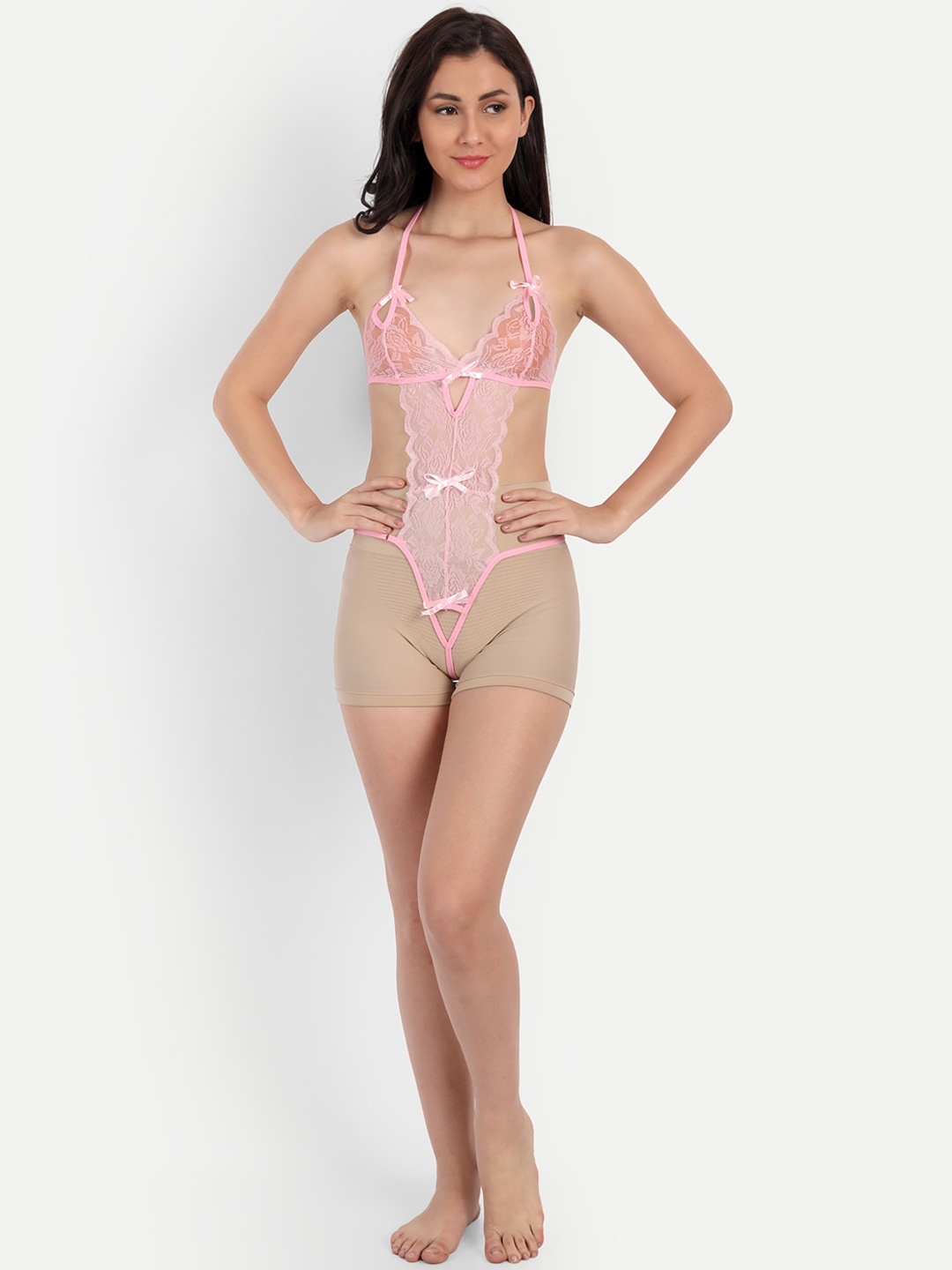

COLOR STYLE Women Pink Baby Dolls