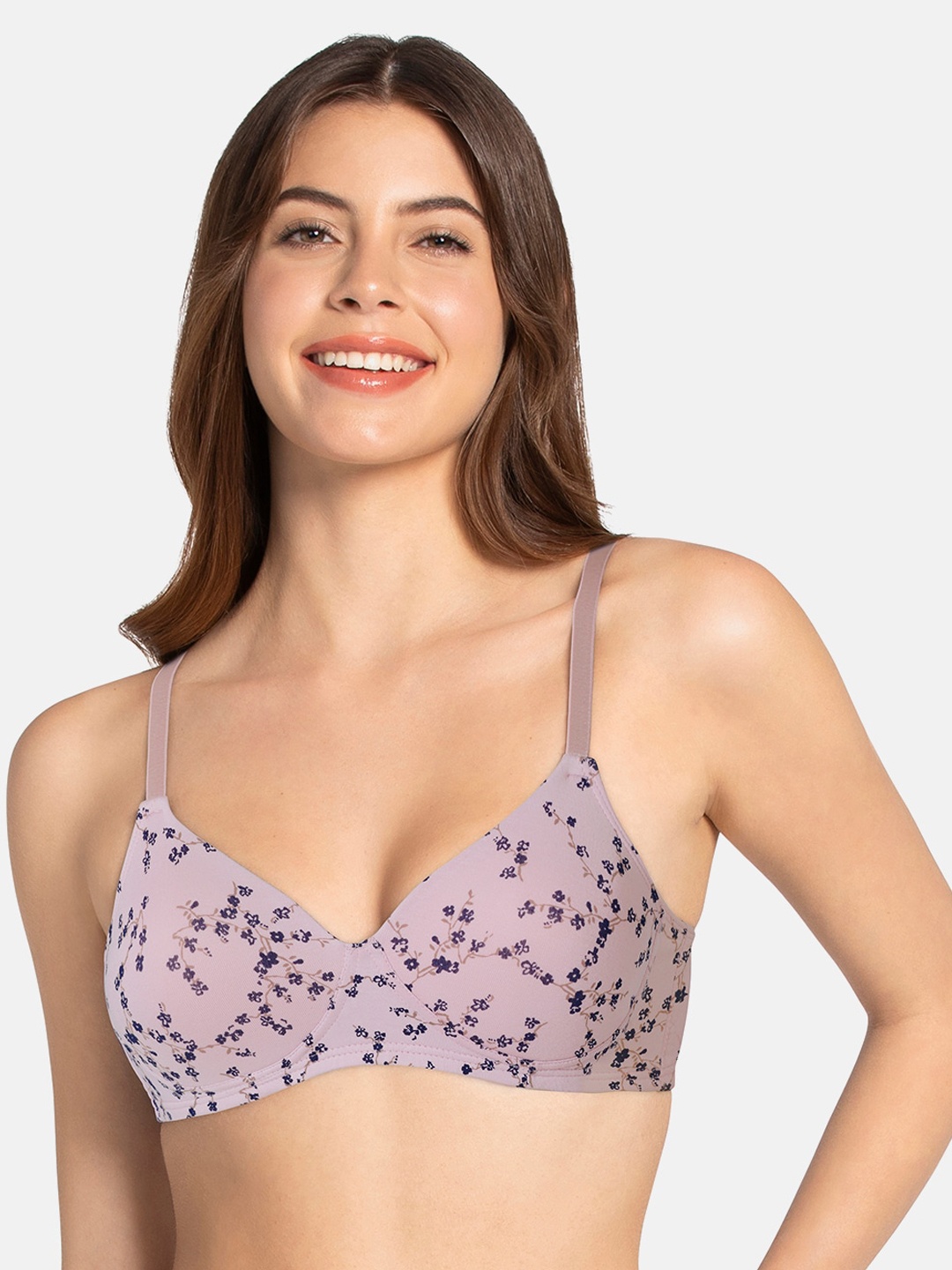 

Amante Printed Padded Cotton Dream T-Shirt Bra - BRA83601, Purple