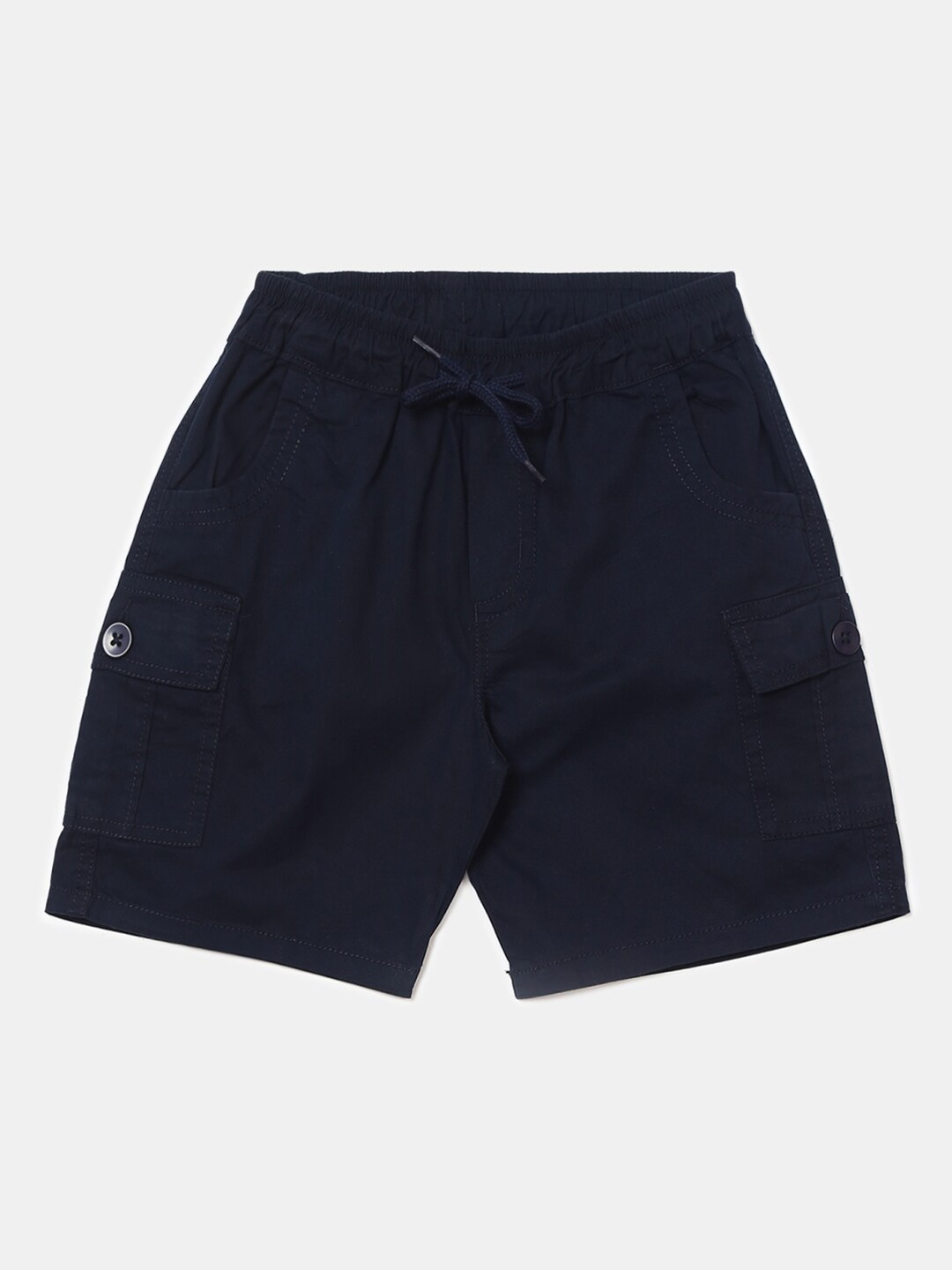 

V-Mart Boys Navy Blue Solid Outdoor Cargo Shorts