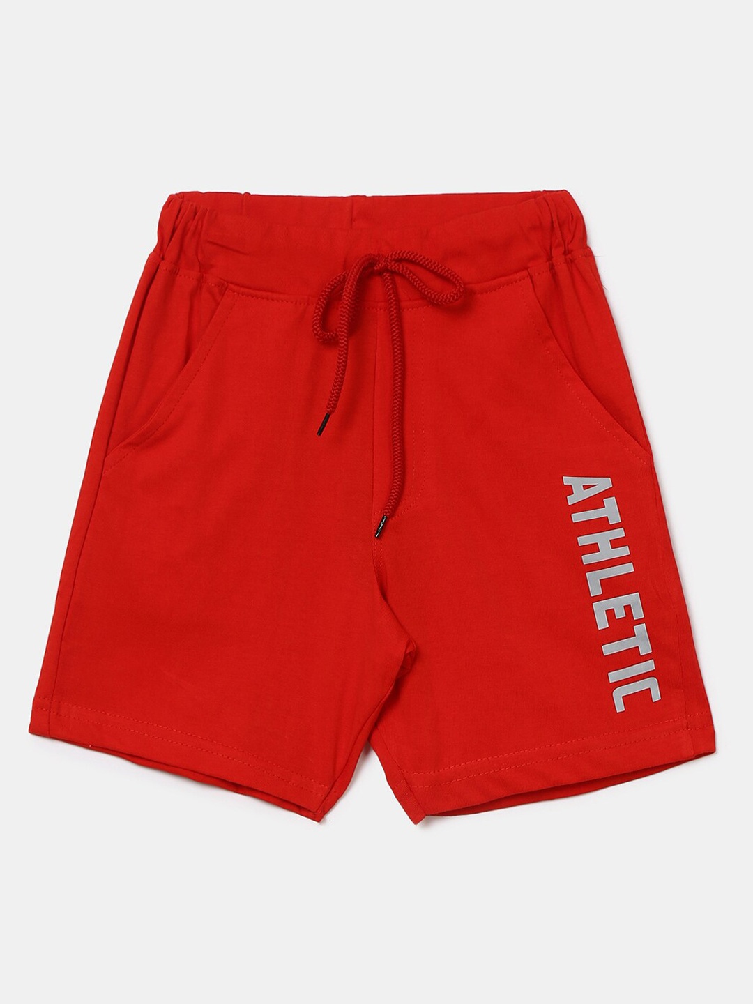 

V-Mart Boys Red Solid Outdoor Shorts