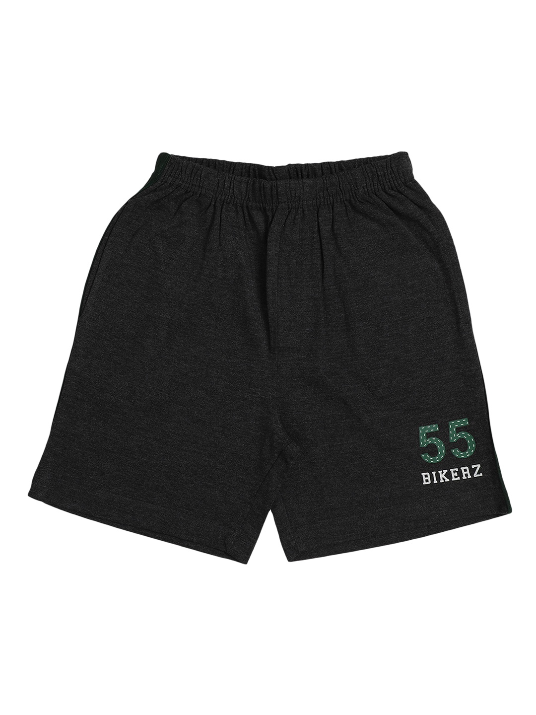 

LI'L CUPID Boys Charcoal Regular Fit Cotton Shorts