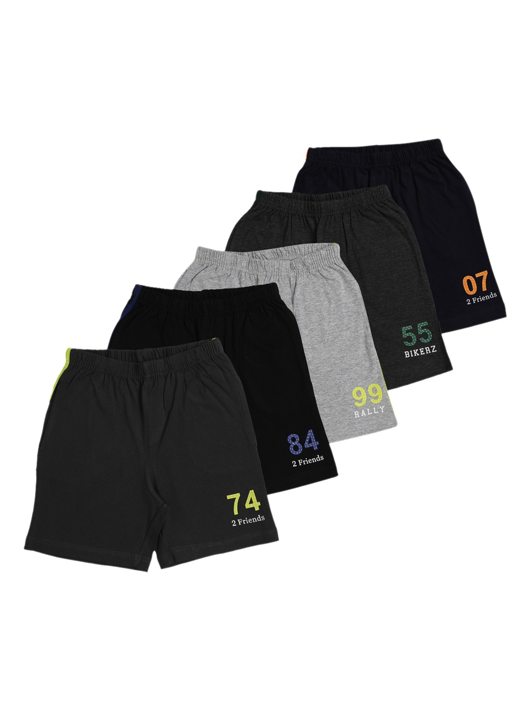 

LI'L CUPID Boys Pack Of 5 Assorted Sports Shorts