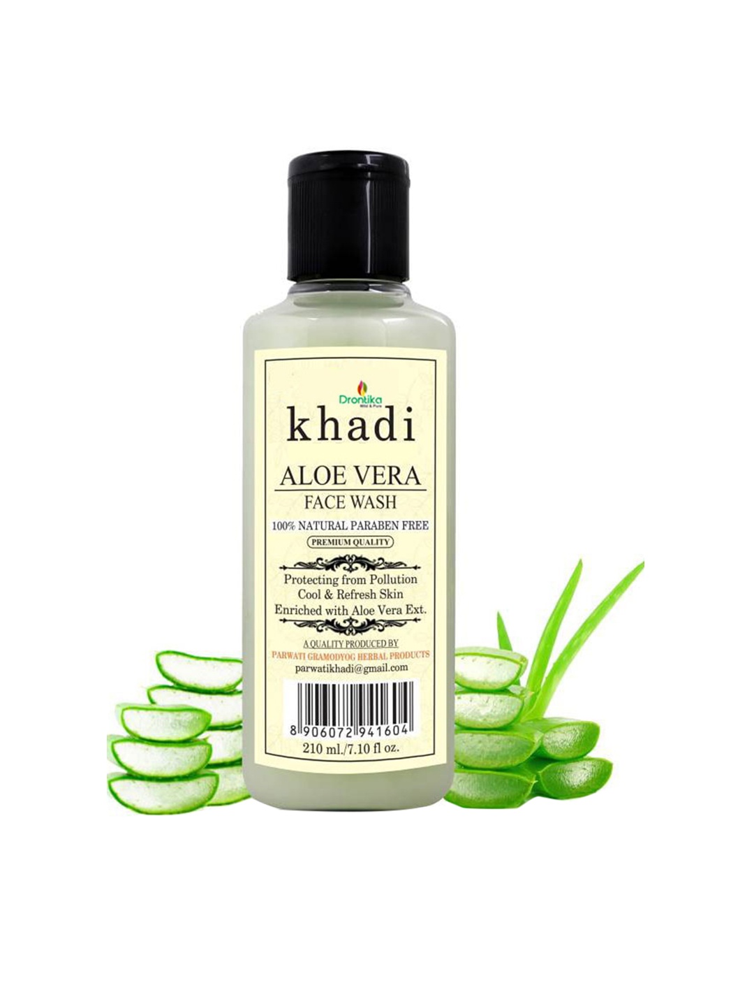 

DRONTIKA Khadi Aloe vera For Healthy Natural Glow-210 ml, Green