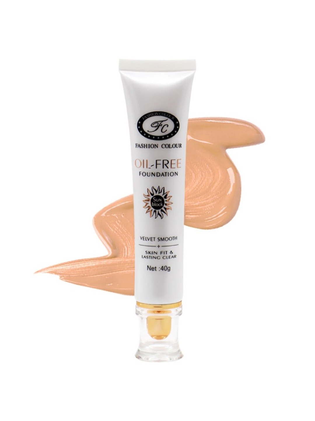 

Fashion Colour Oil Free Velvet Touch Sunscreen Foundation 40 g - Shade 01, Nude