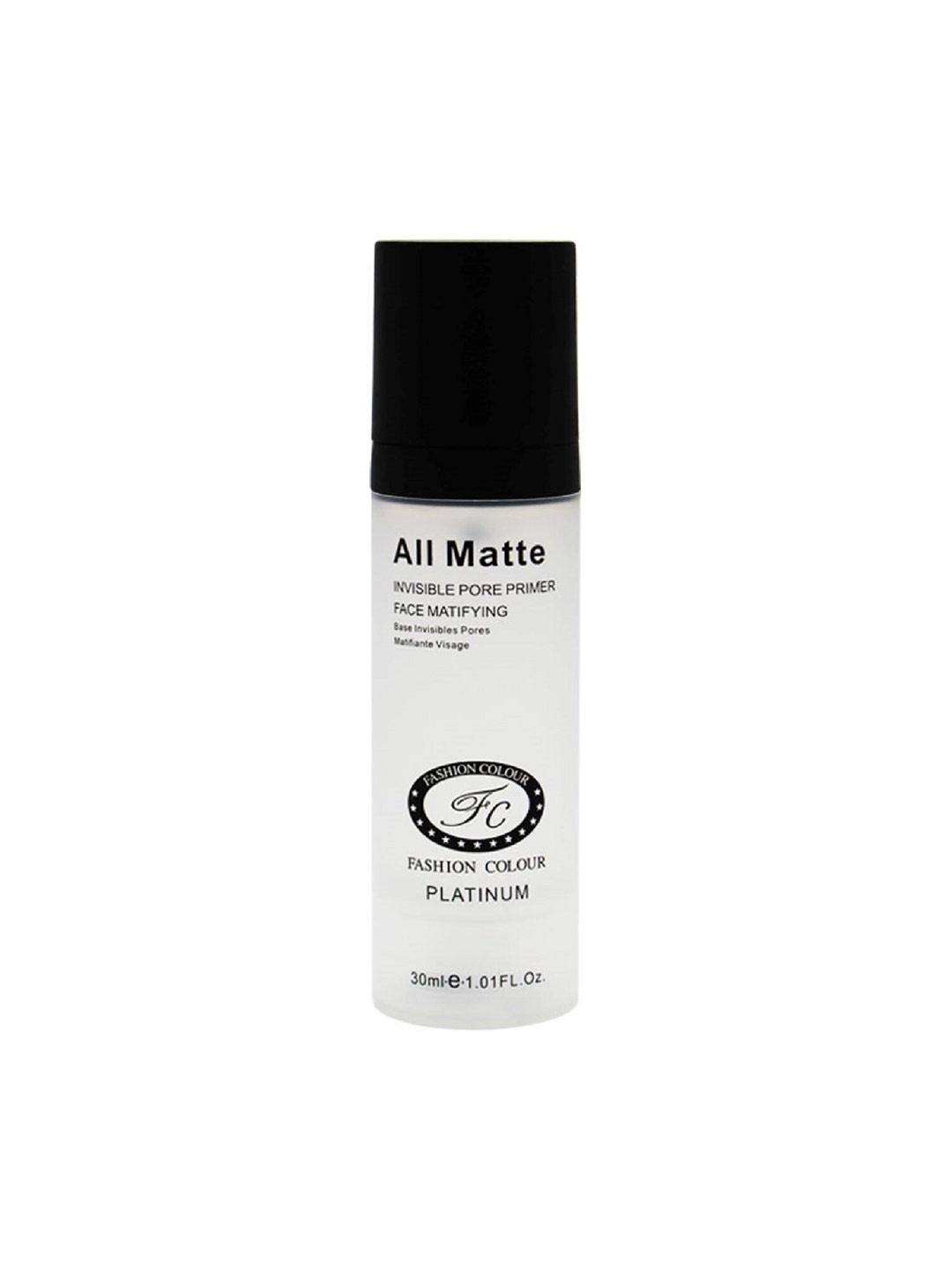 

Fashion Colour Platinum All Matte Face Matifying Invisible Pore Primer - 30 ml, Transparent