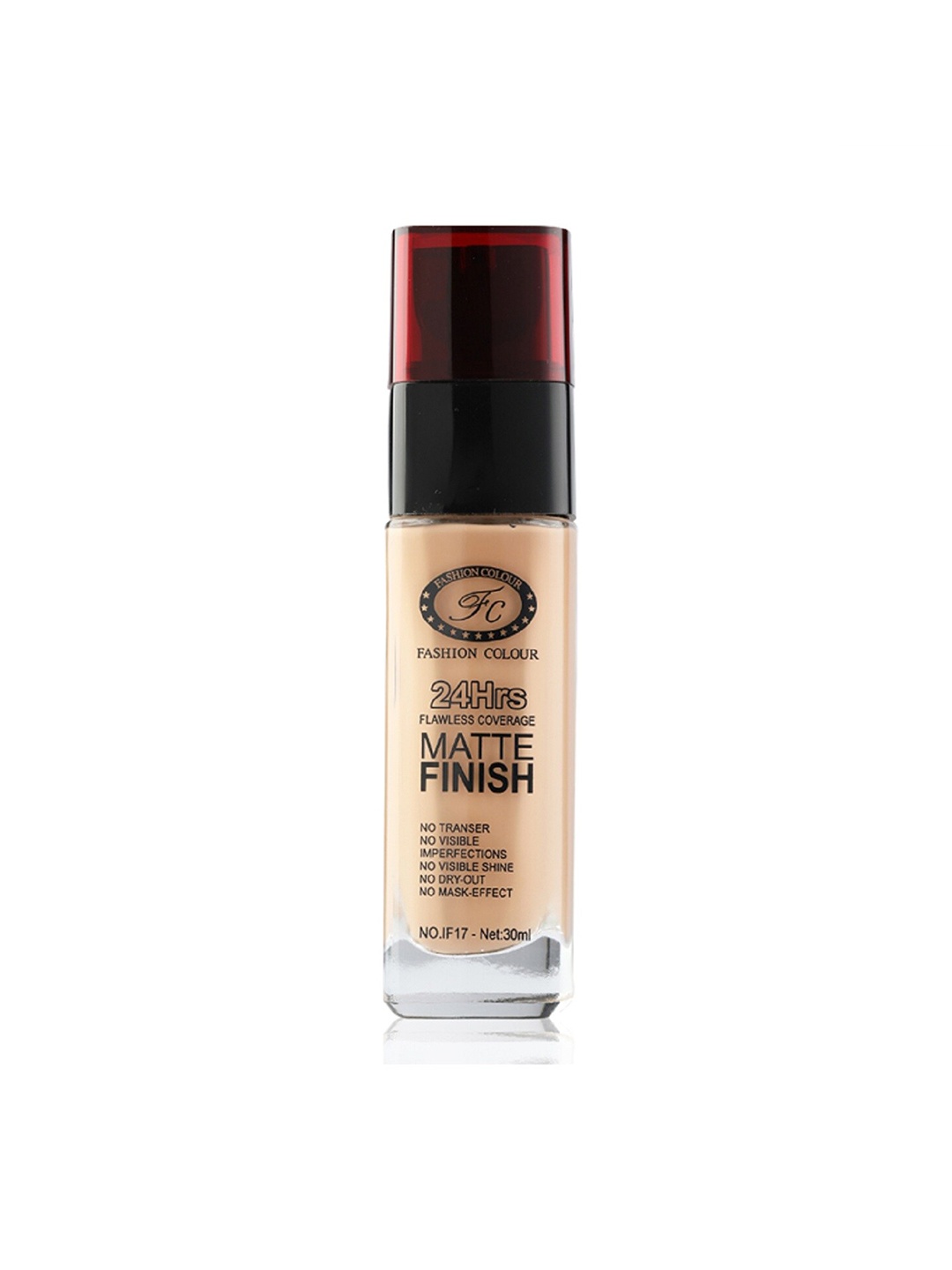 

Fashion Colour 24Hrs Flawless Coverage Matte Finish Foundation 40 ml - Golden Caramel 01, Beige