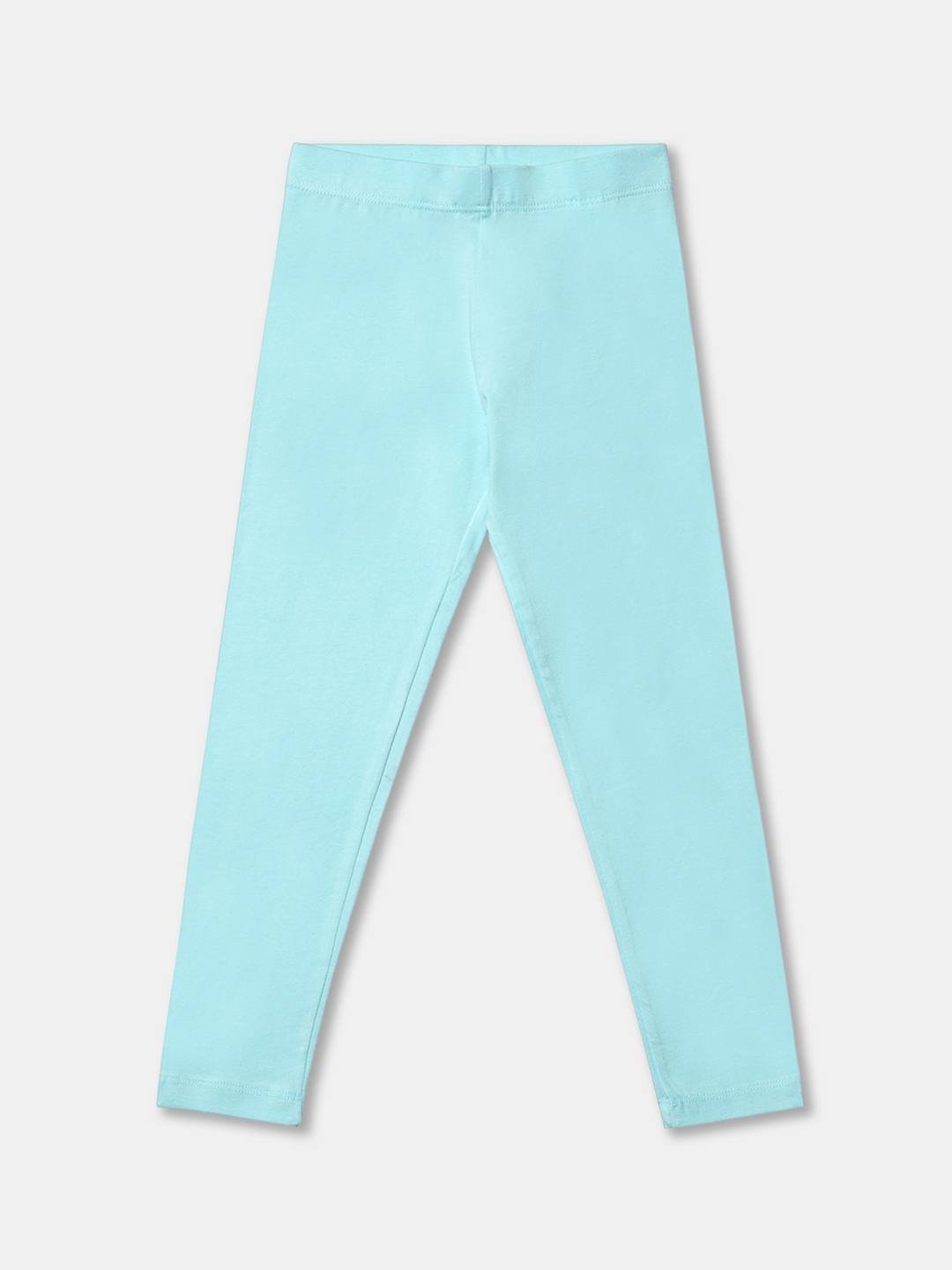 

R&B Girls Green Solid Cotton Leggings