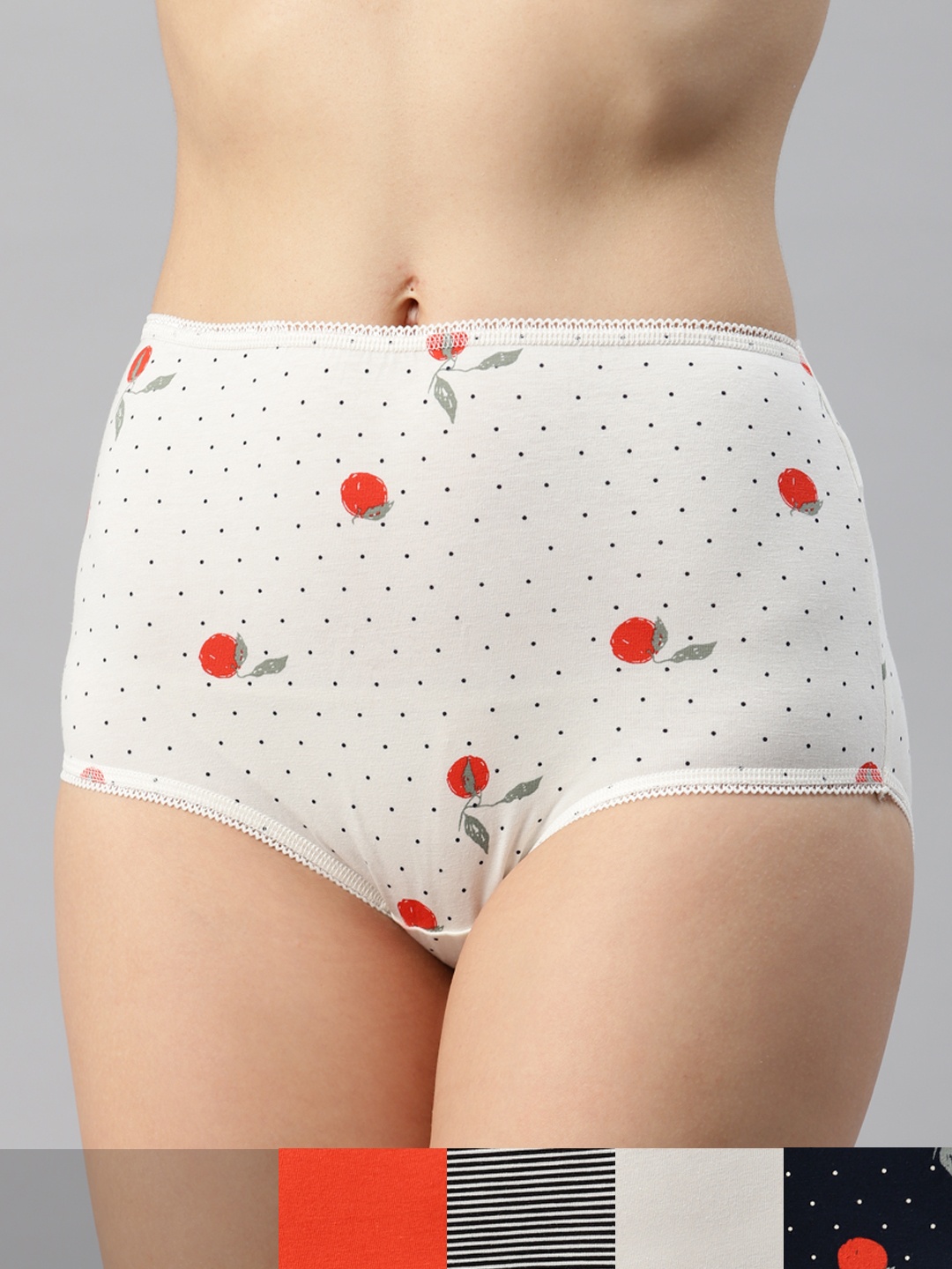

Marks & Spencer Women Pack of 5 Lace Detail Hipster Briefs T612110X, Orange