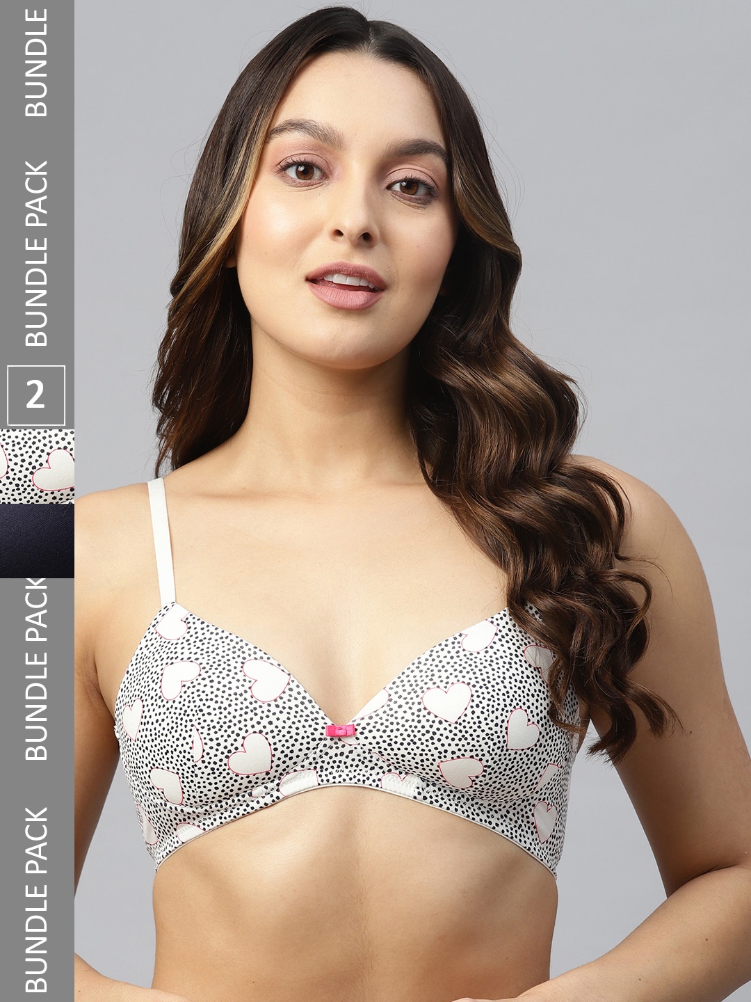 

Marks & Spencer Pack of 2 Lightly Padded Full Coverage Bras T333002XIVORY, White