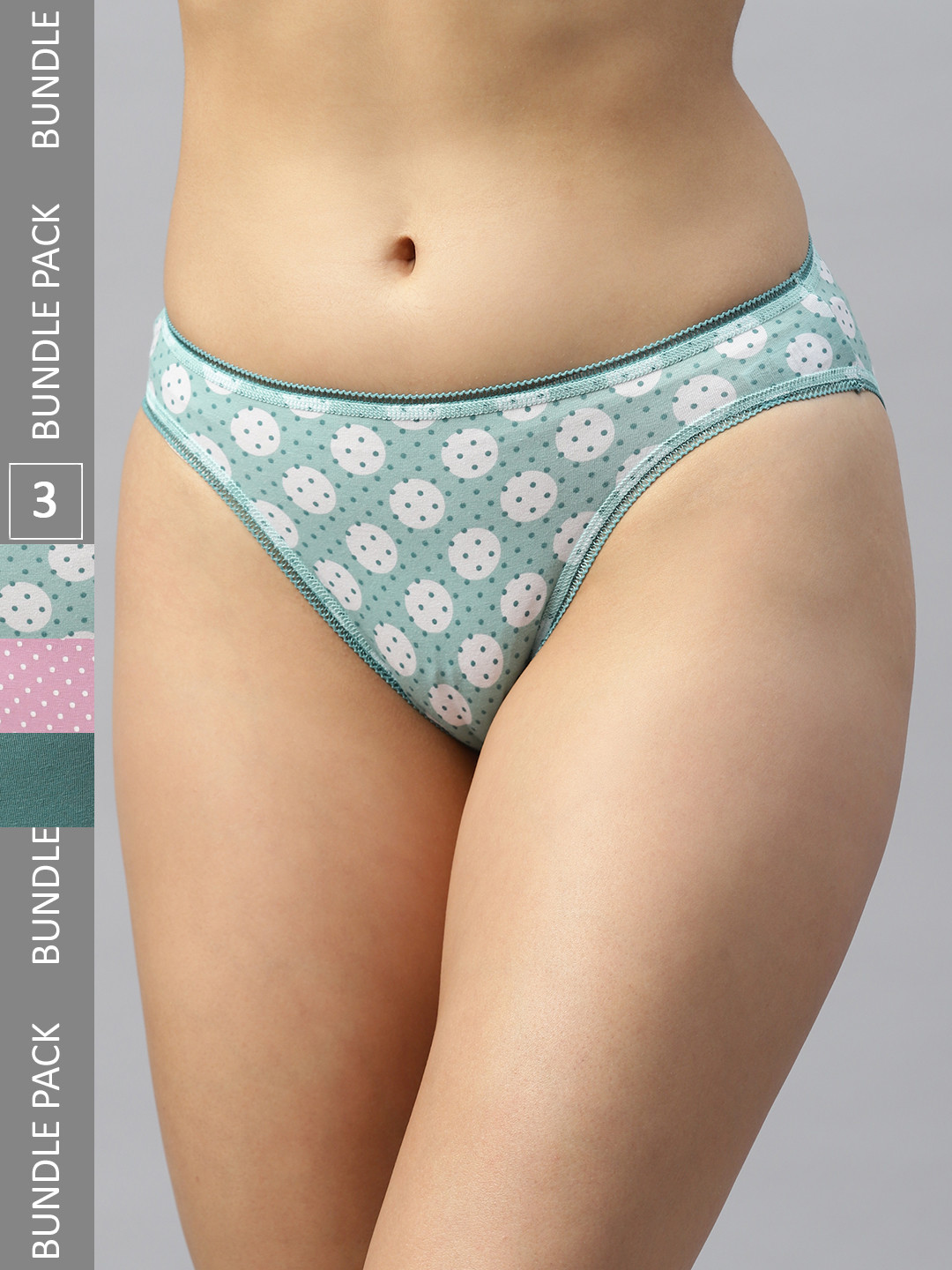 

Marks & Spencer Women Pack of 3 Hipster Briefs T614332KGREEN, Green
