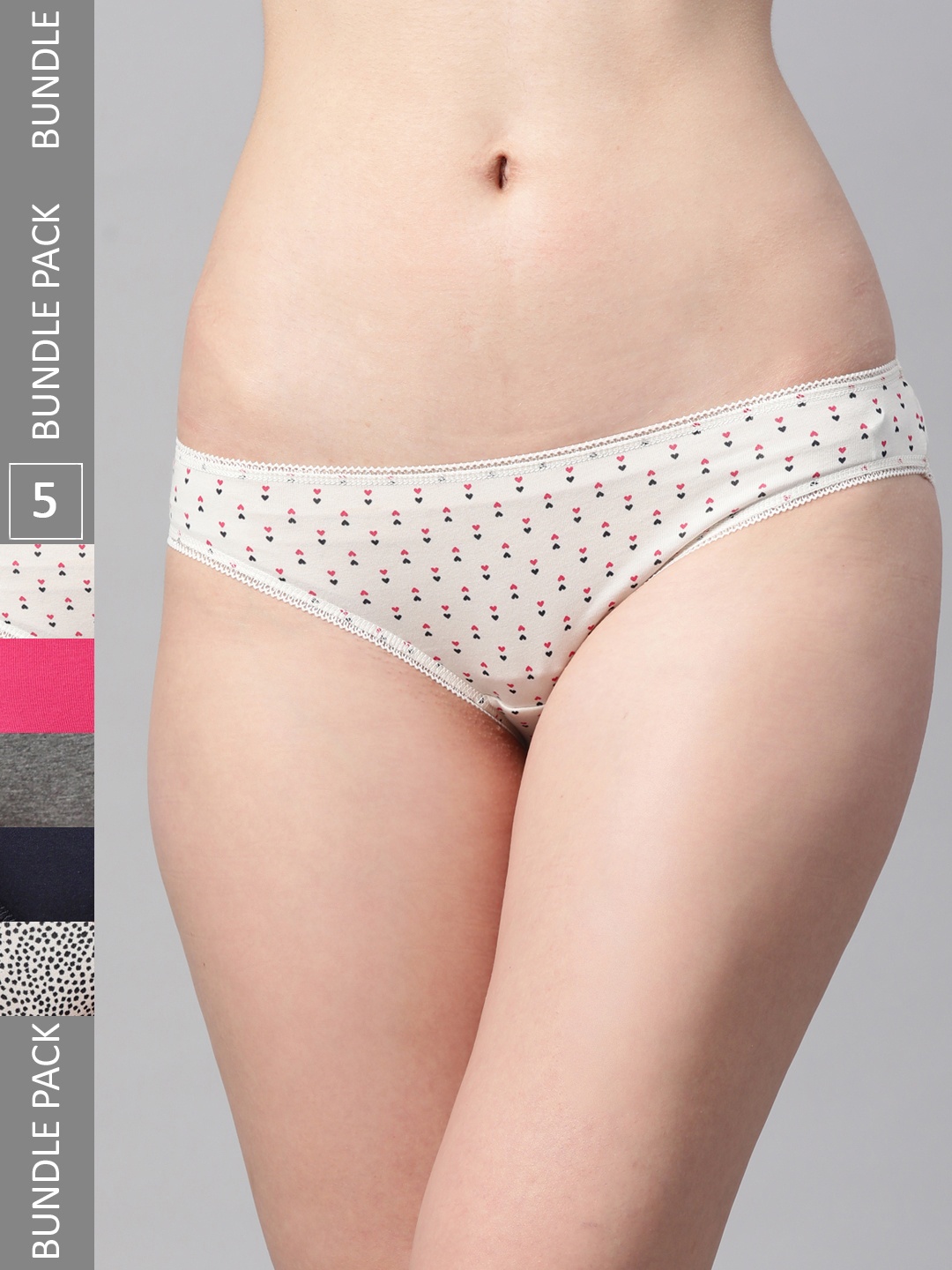 

Marks & Spencer Women Pack of 5 Bikini Briefs T612113, Pink
