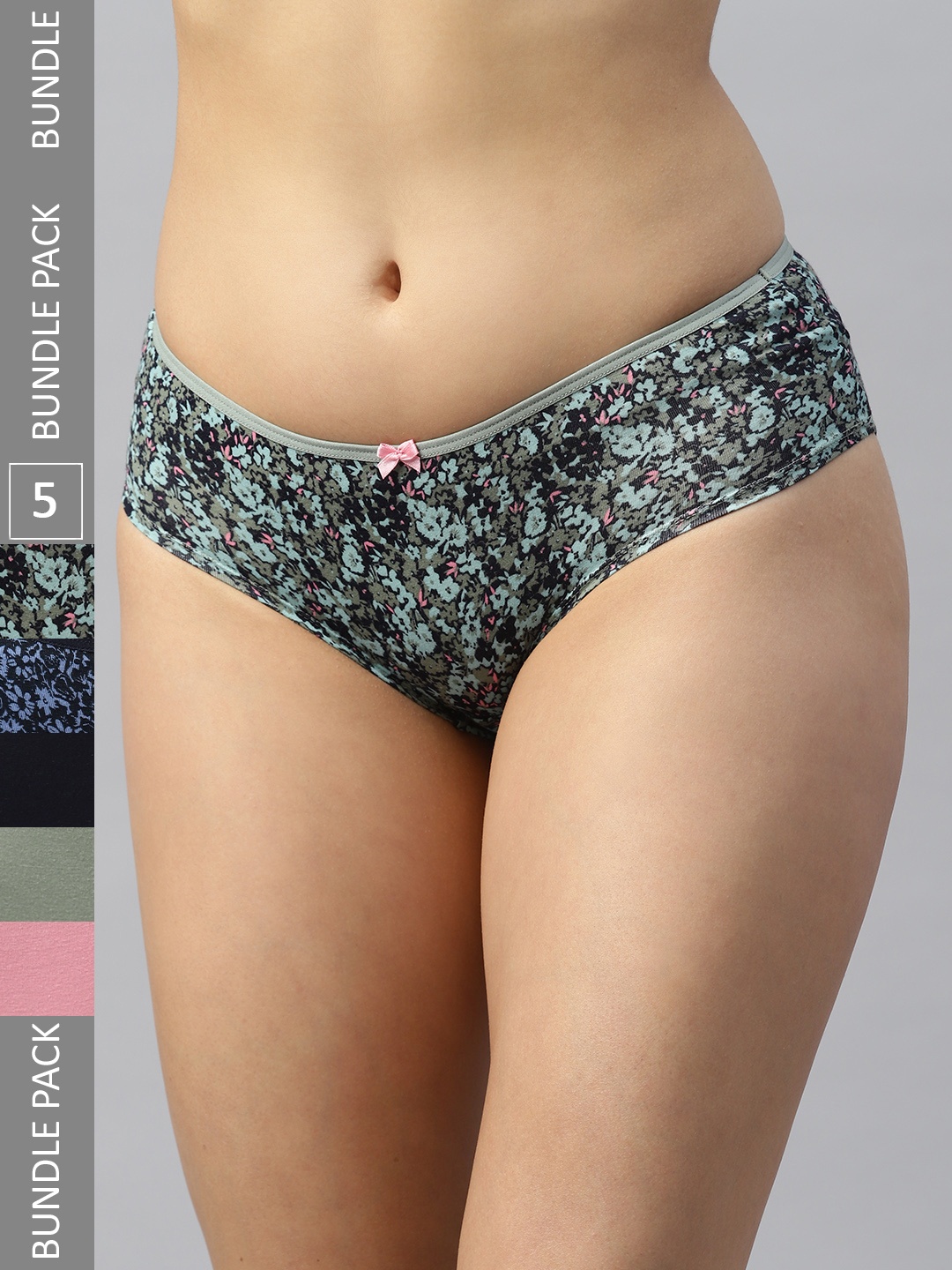

Marks & Spencer Women Pack of 5 Hipster Briefs T612111XDARK, Green