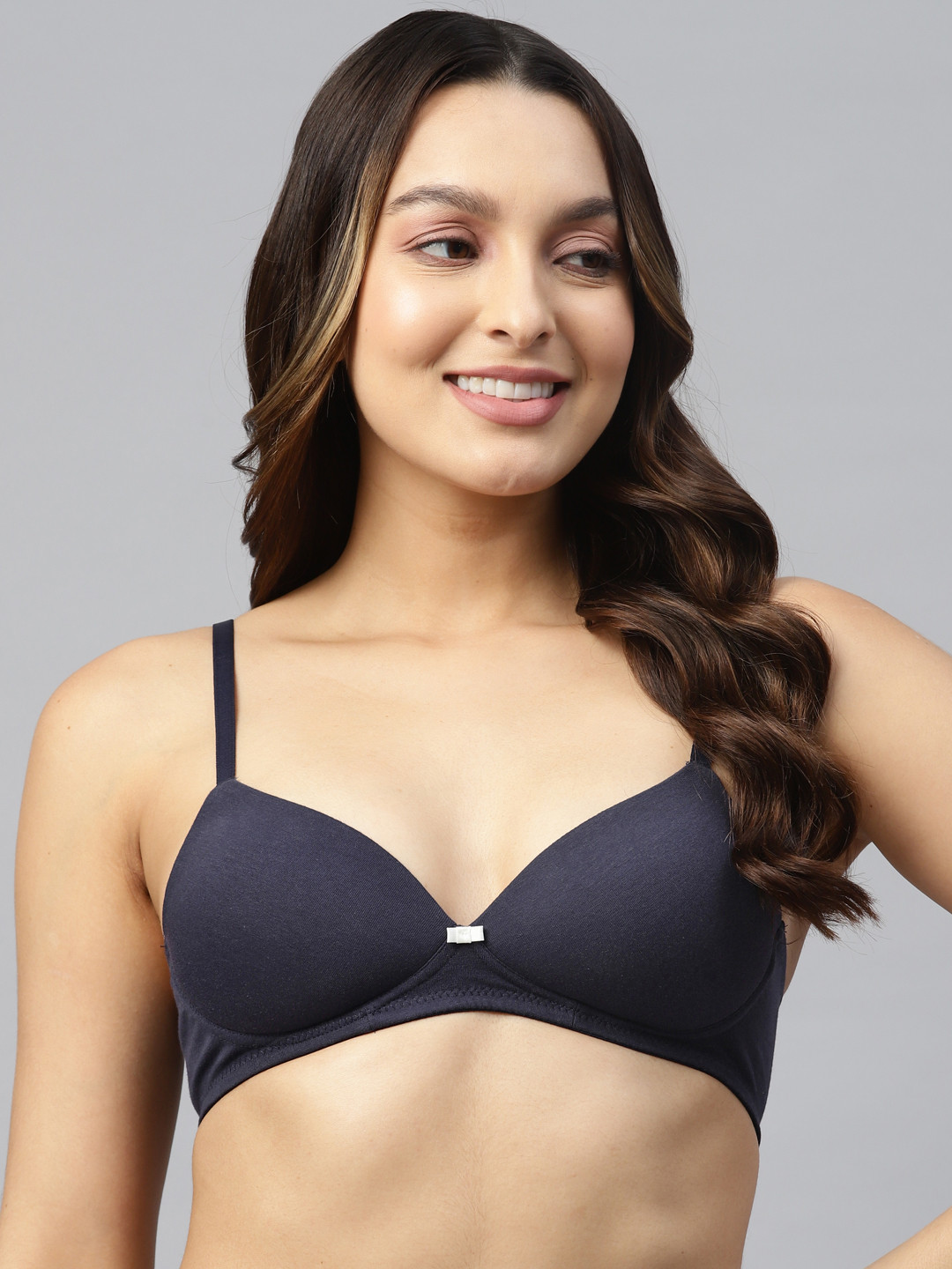 

Marks & Spencer Lightly Padded Non-Wired Full Coverage Bra, Navy blue